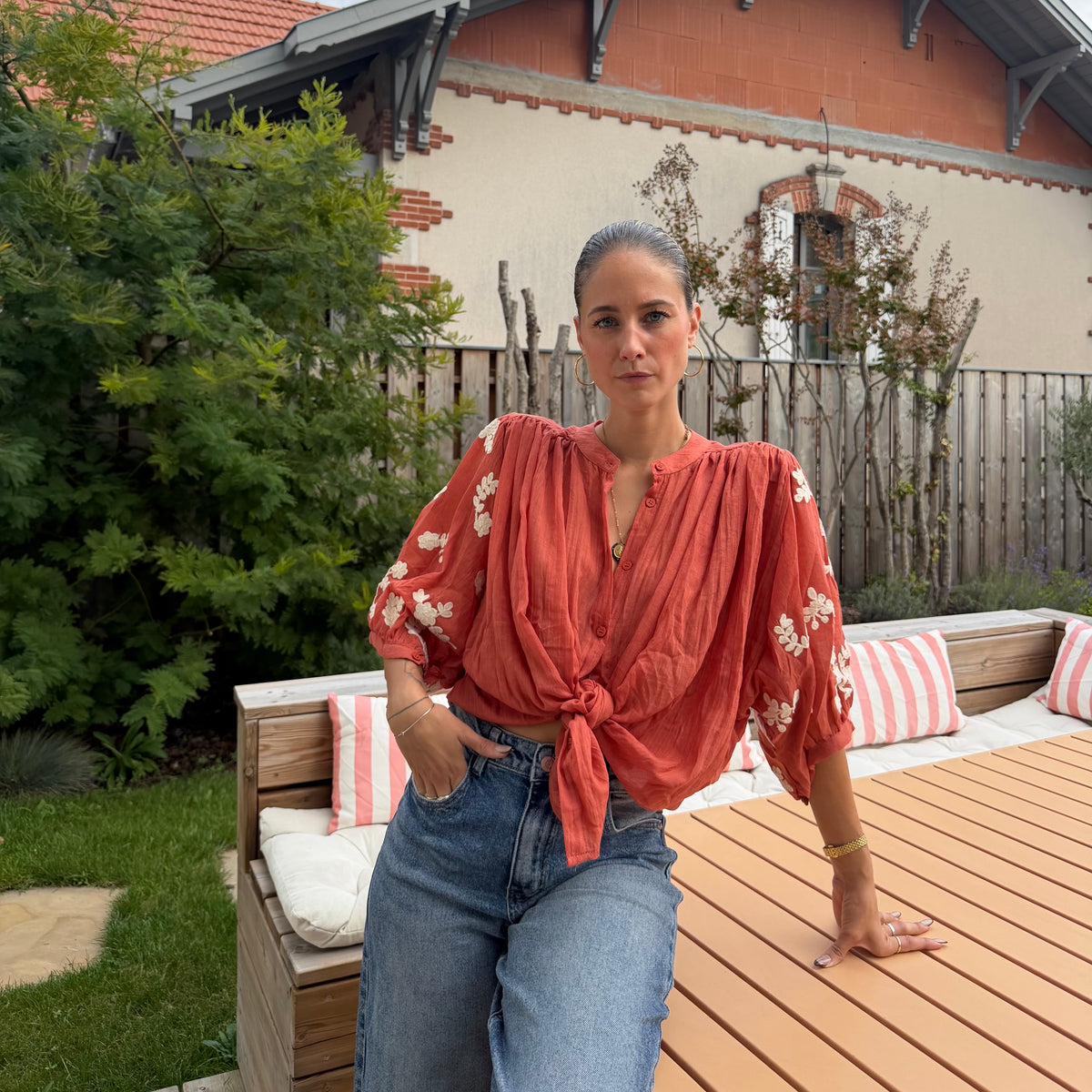 Blouse PABLO terracota