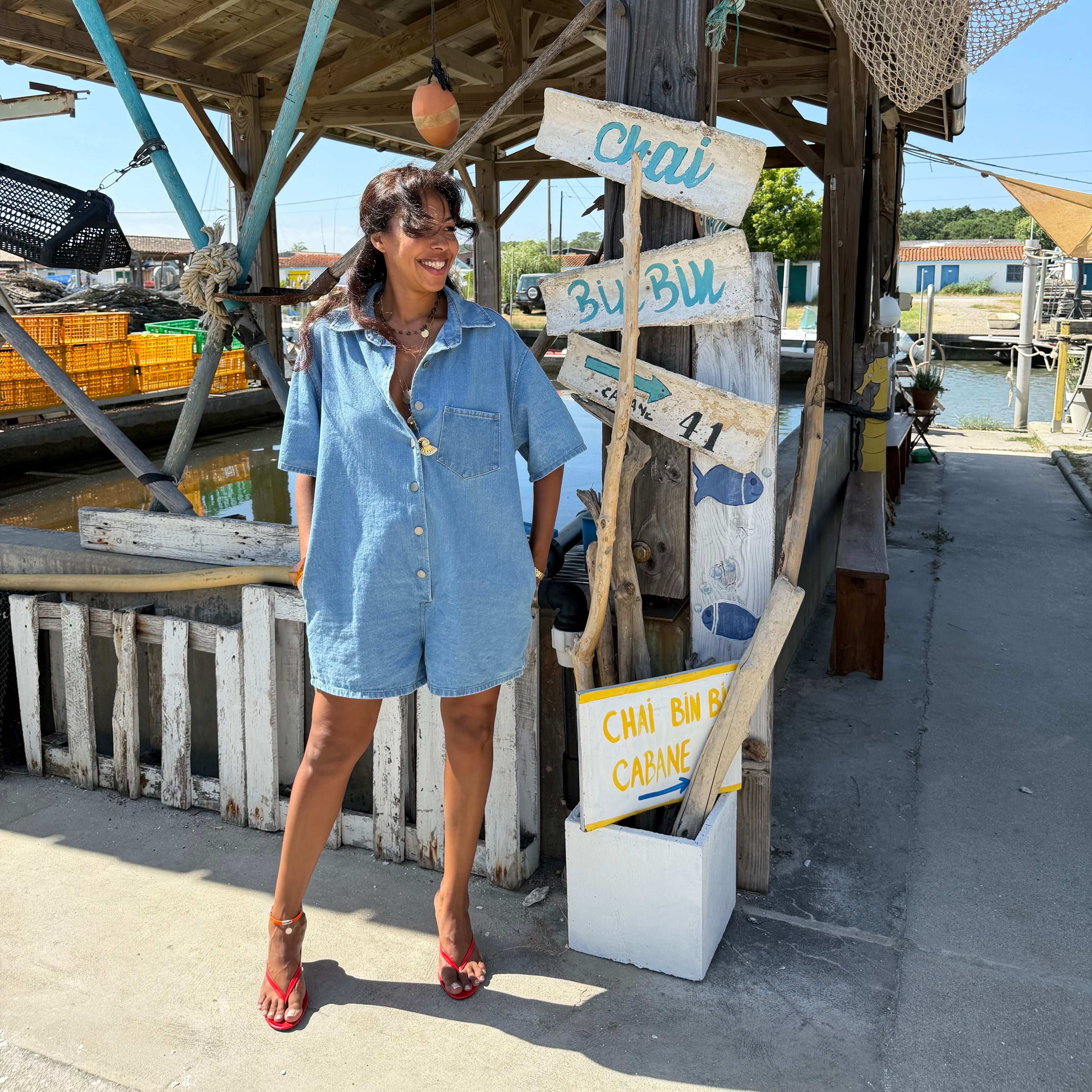 Combi- short CHIARO denim