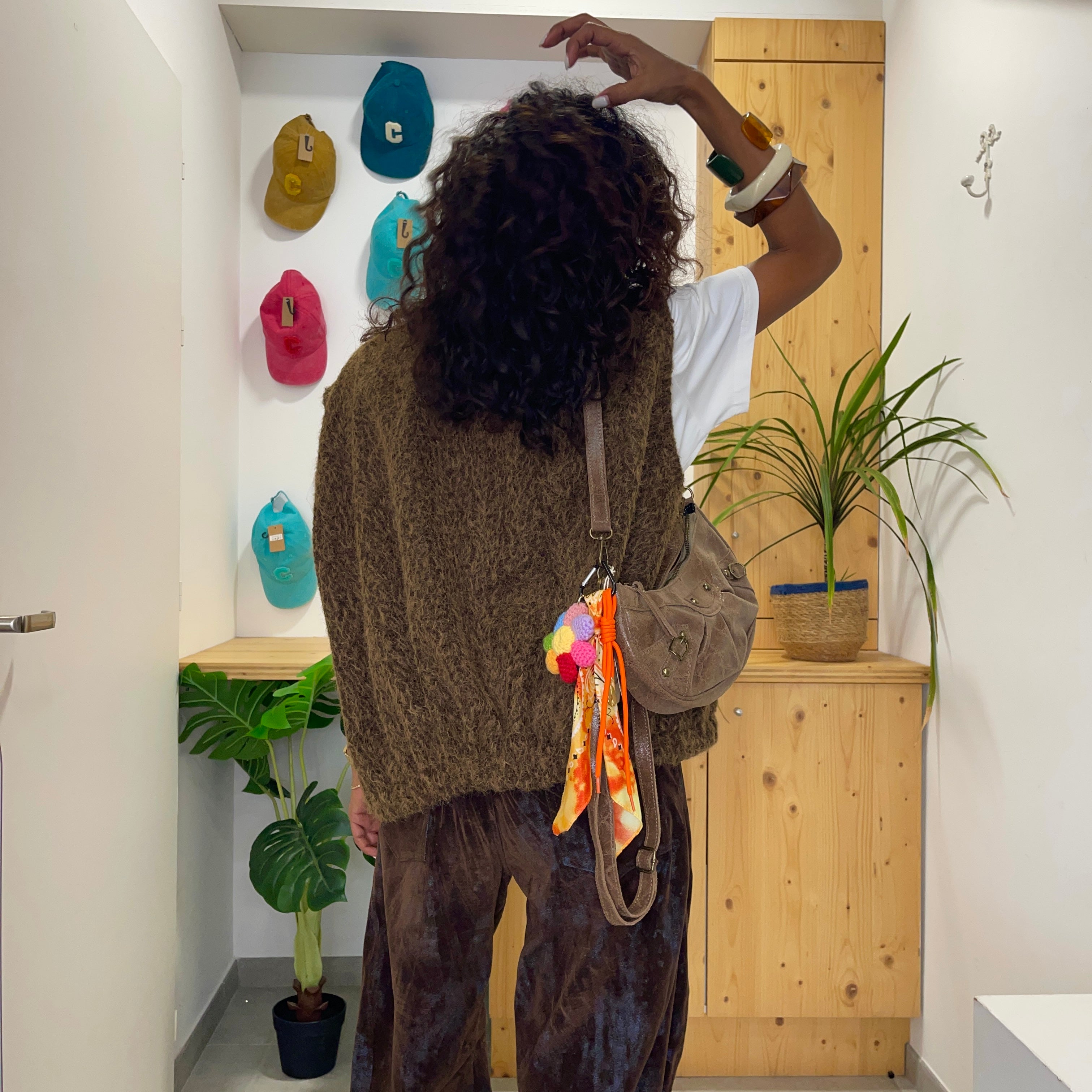 Gilet sans manches Heydi marron