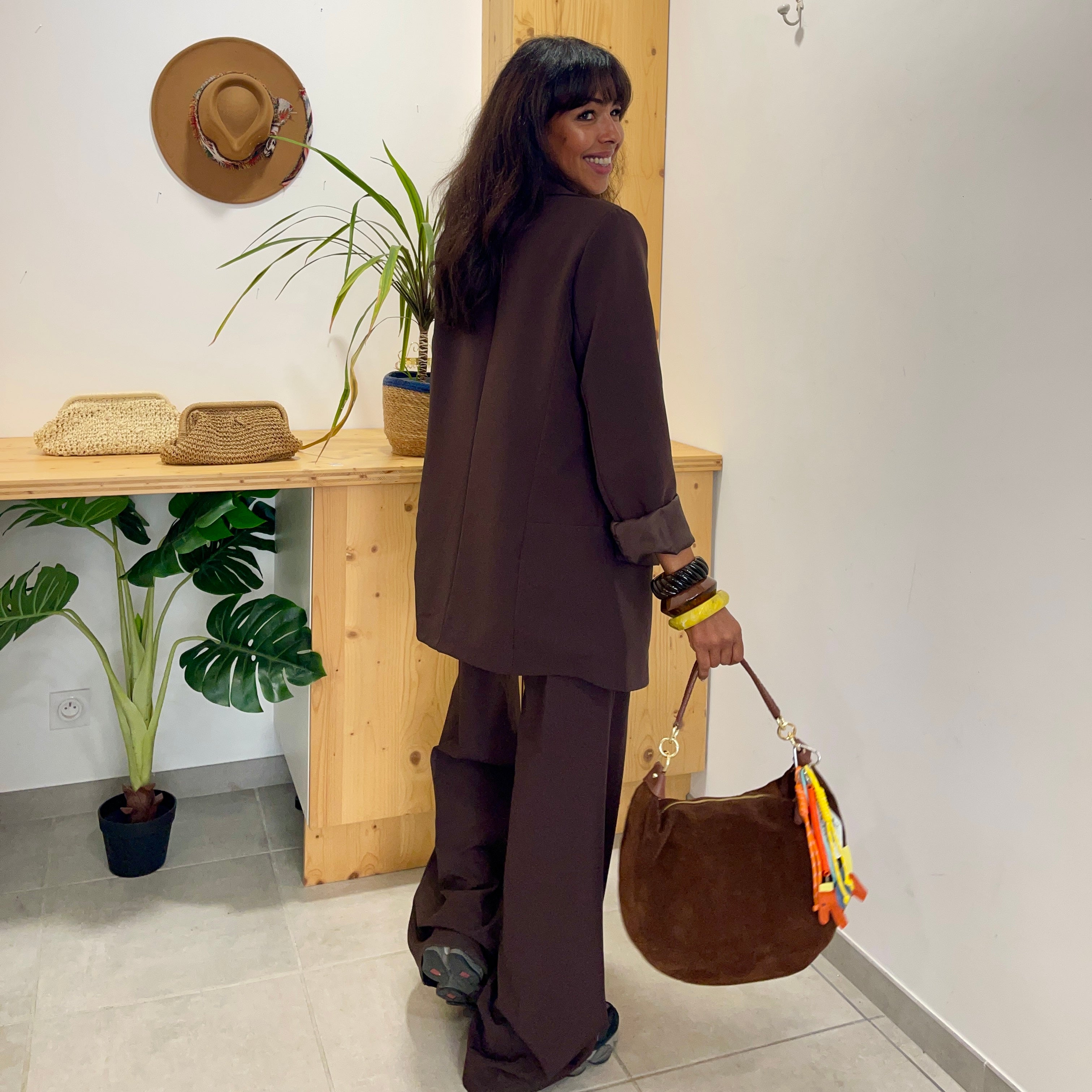 Veste blazer ZOLA marron