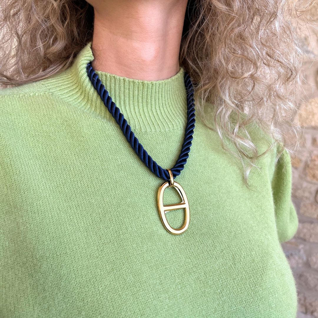 Collier BLAIR bleu marine