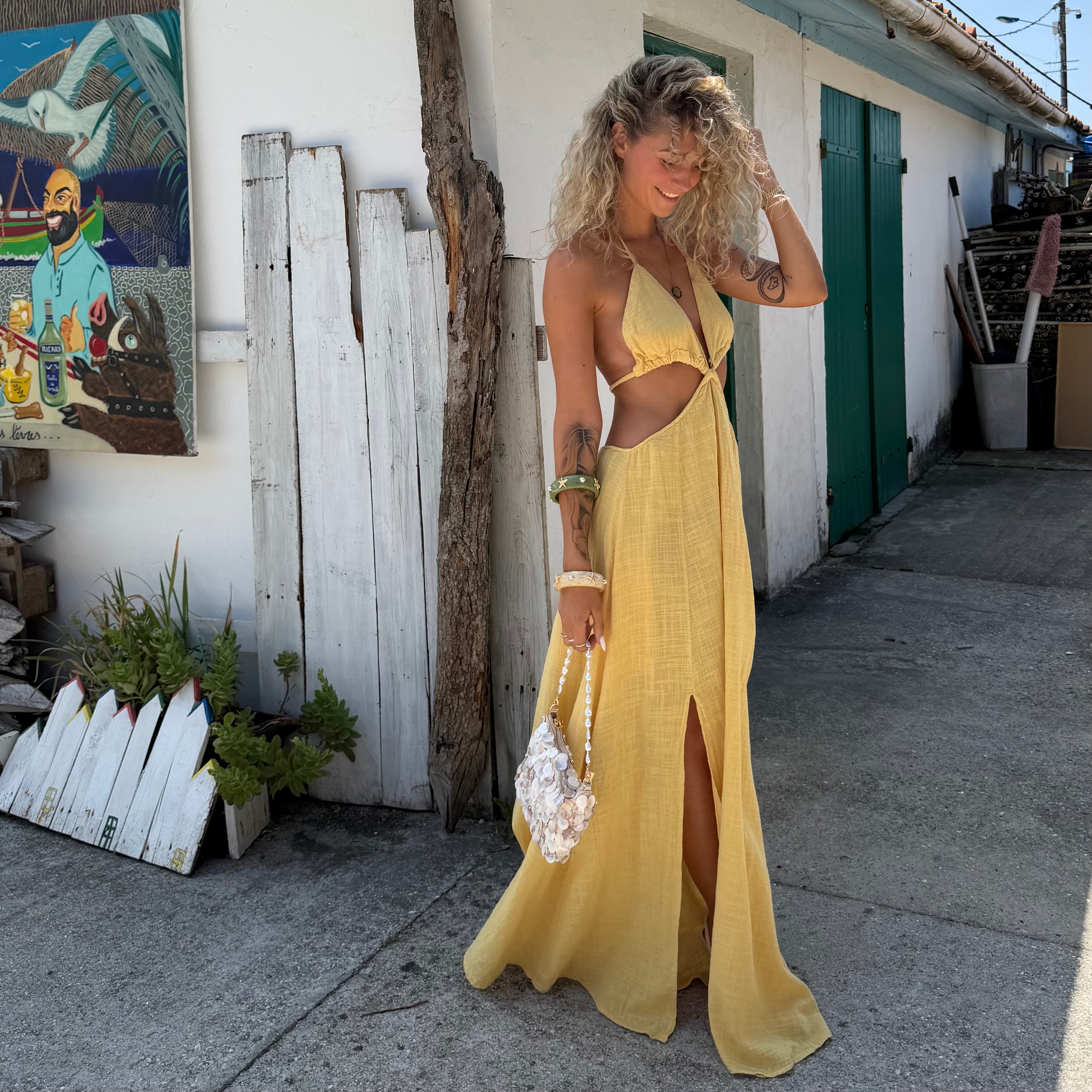 Robe SIA longue jaune