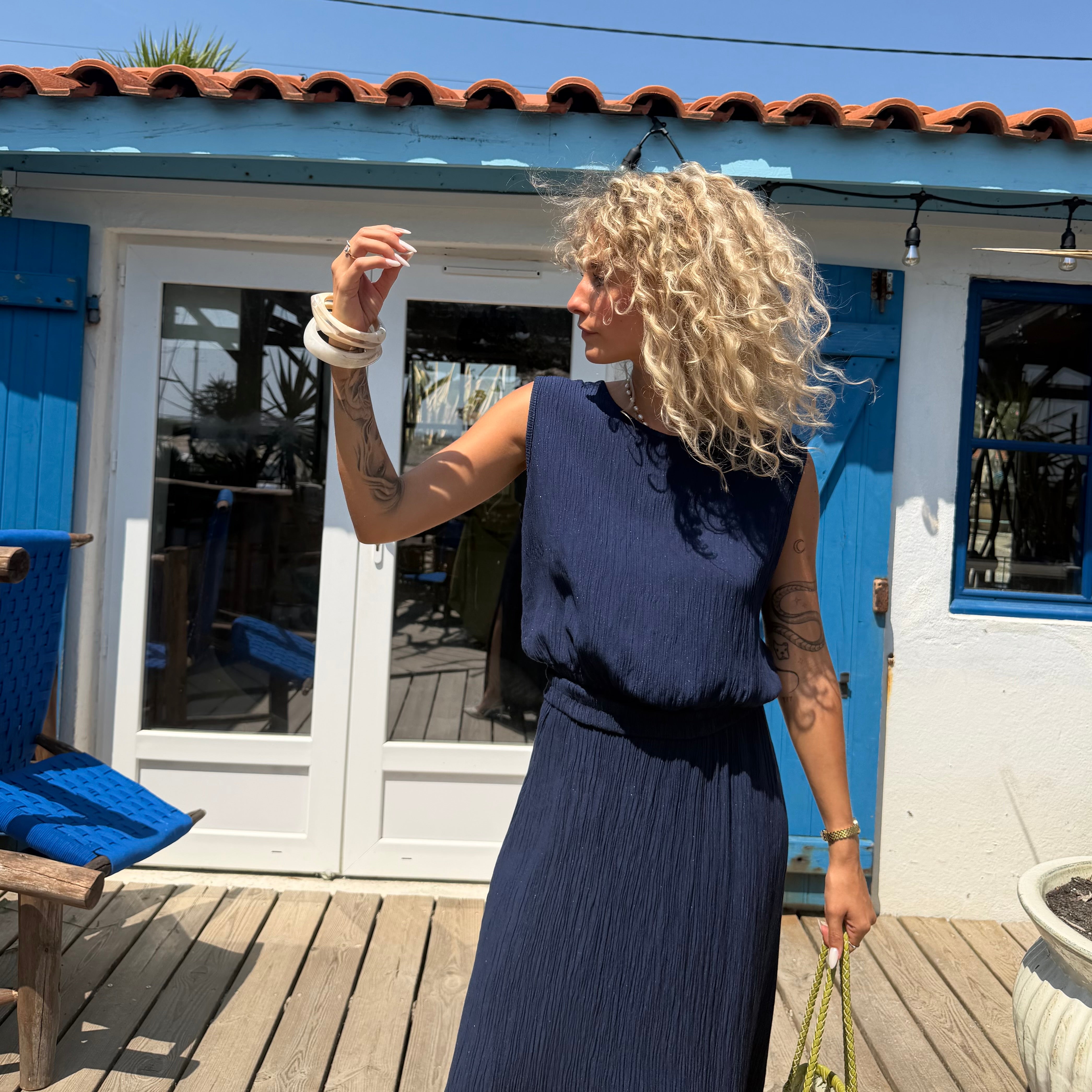 Ensemble OLYMPE bleu marine