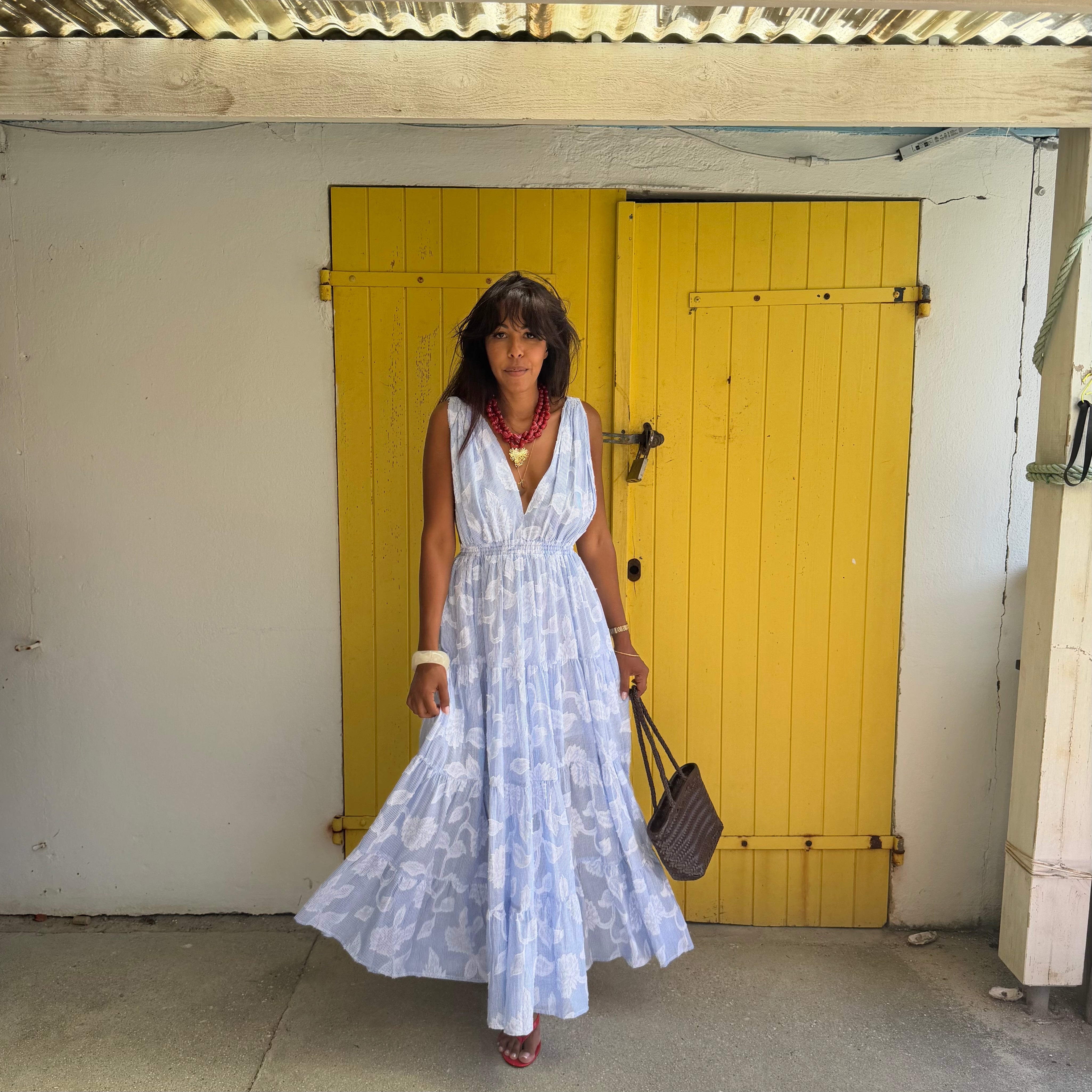 Robe longue AMANDINE dos nu