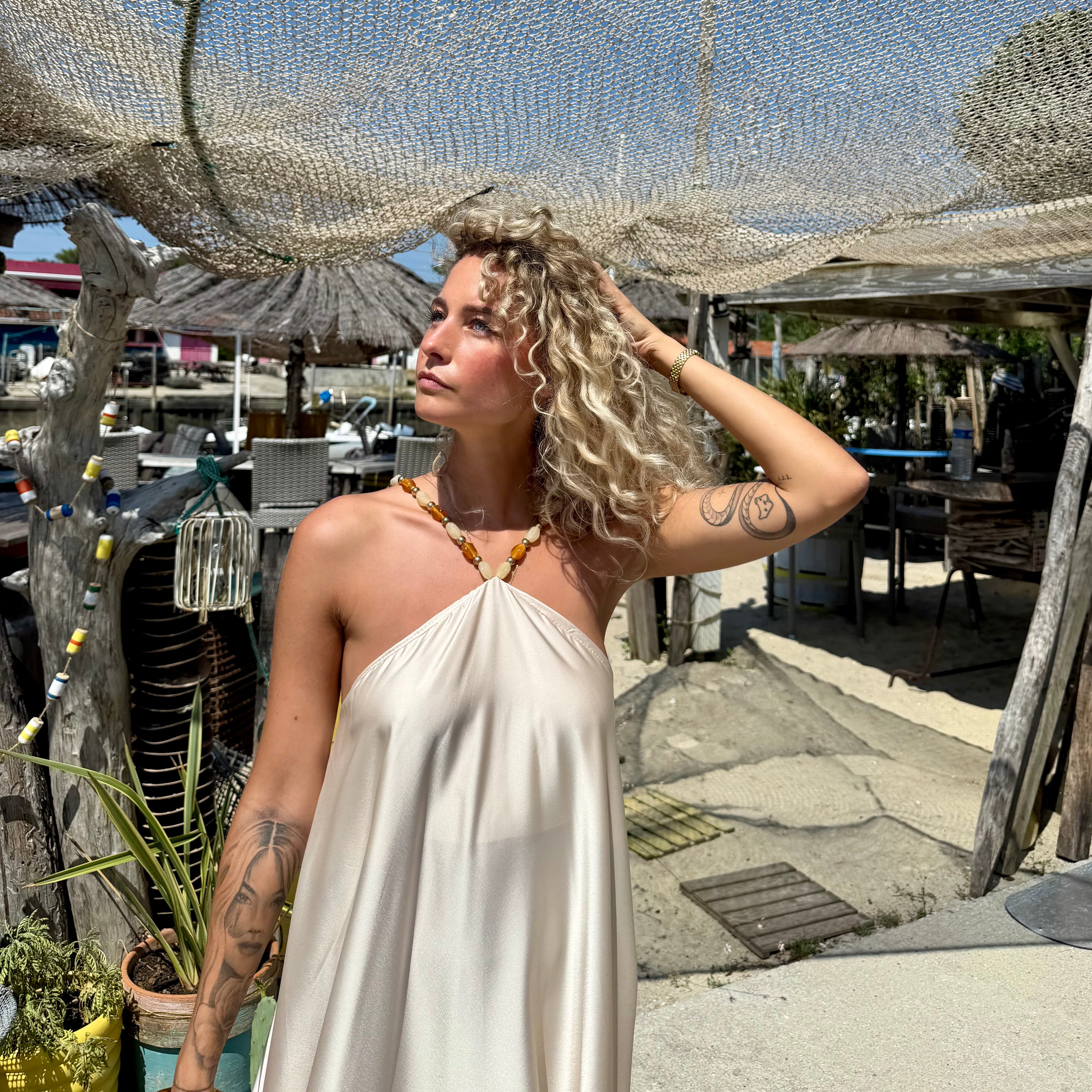 Robe PERLA crème