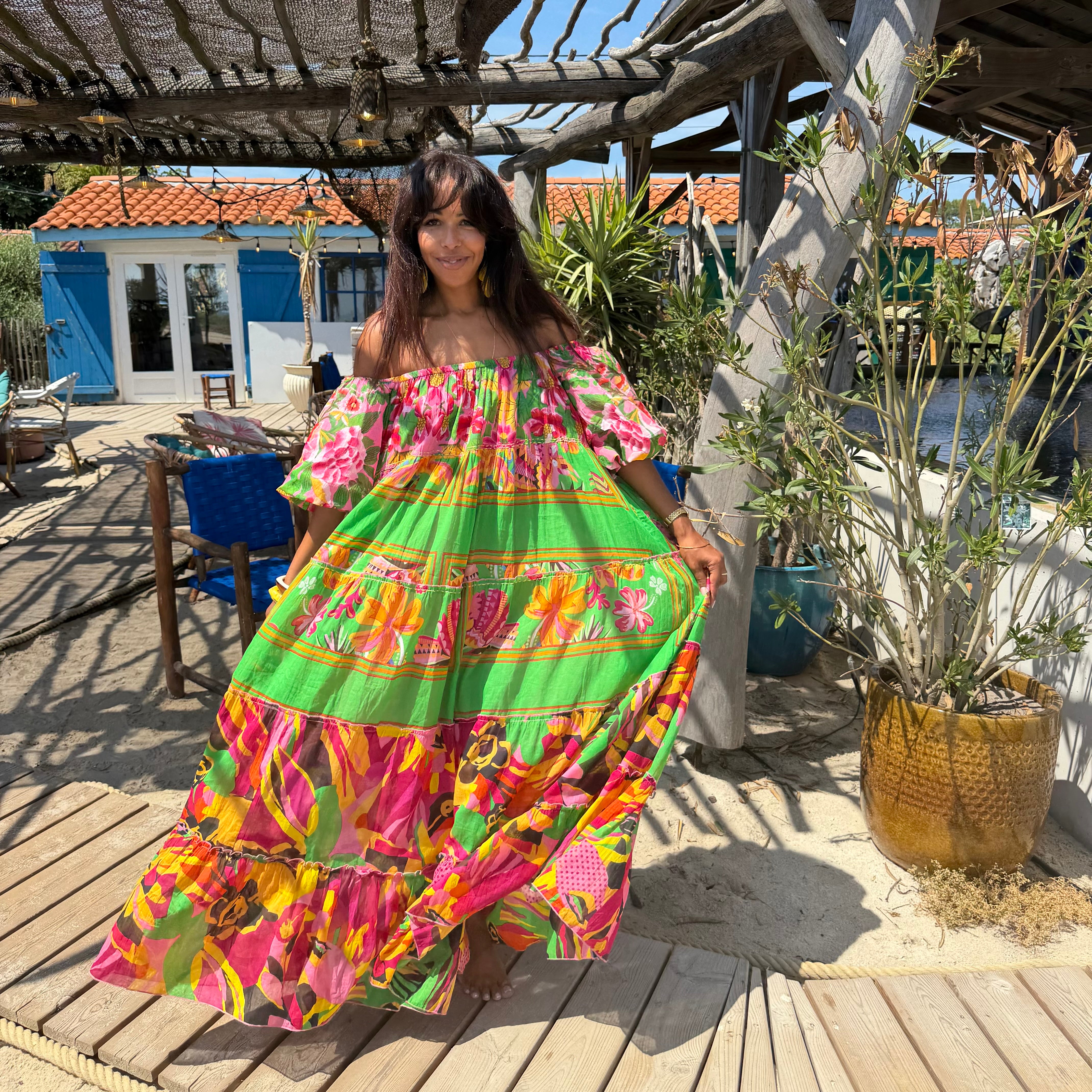 Robe RIONA longue fluide