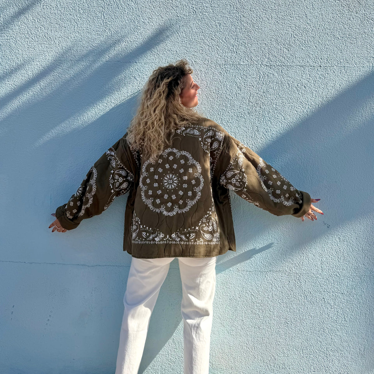 Veste réversible ALEX kaki Bandana