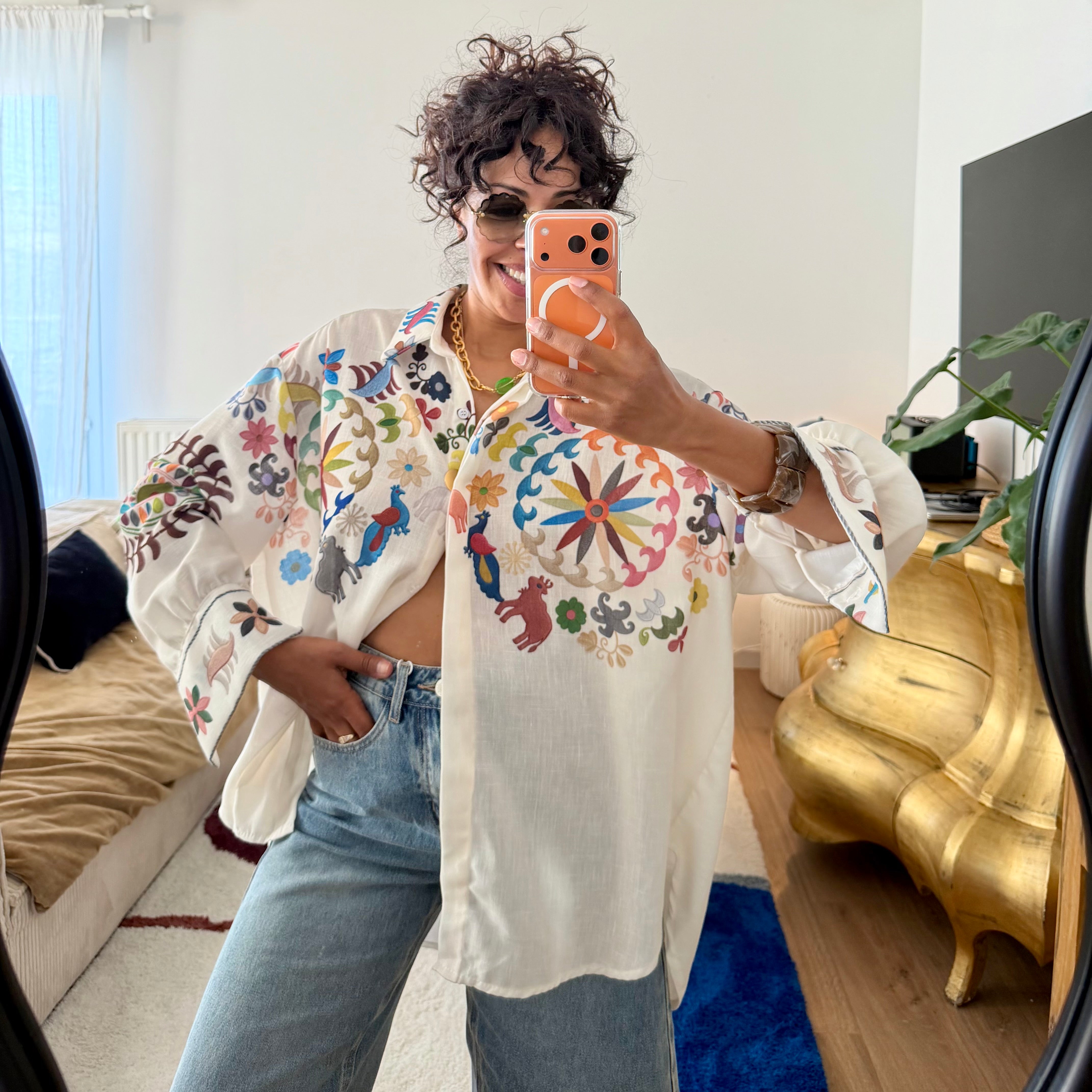 Chemise MANDALA imprimée colorée