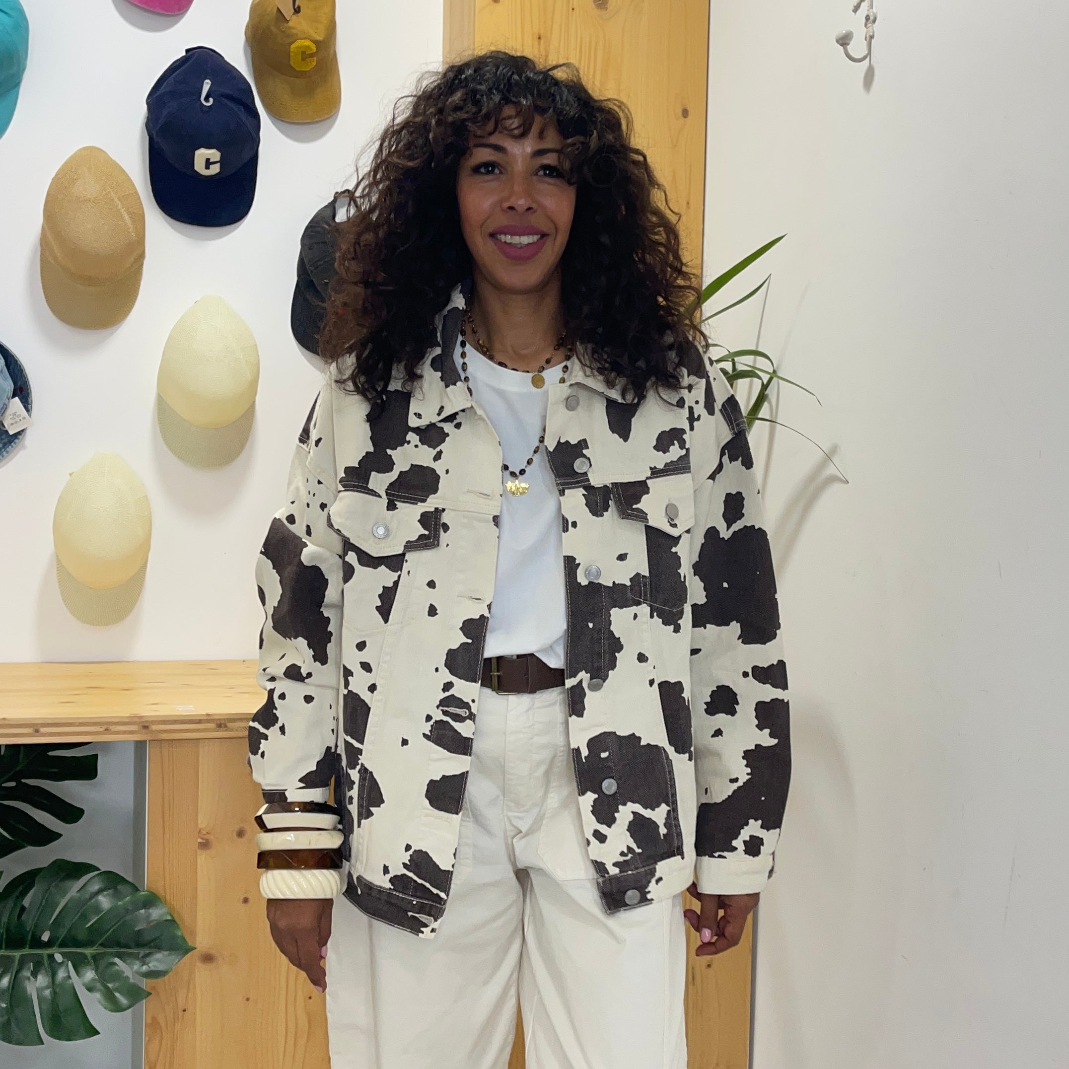 Veste en coton KARL imprimé vache à la coupe fluide