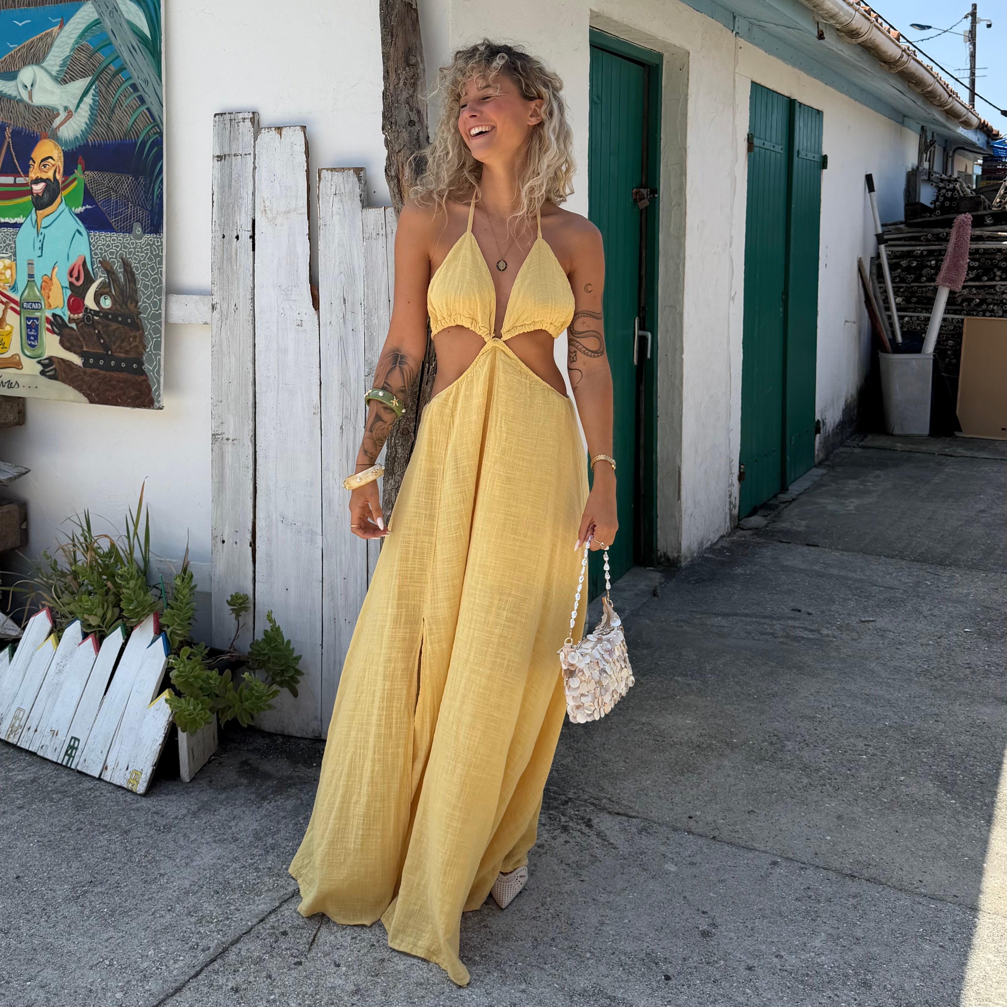 Robe SIA longue jaune