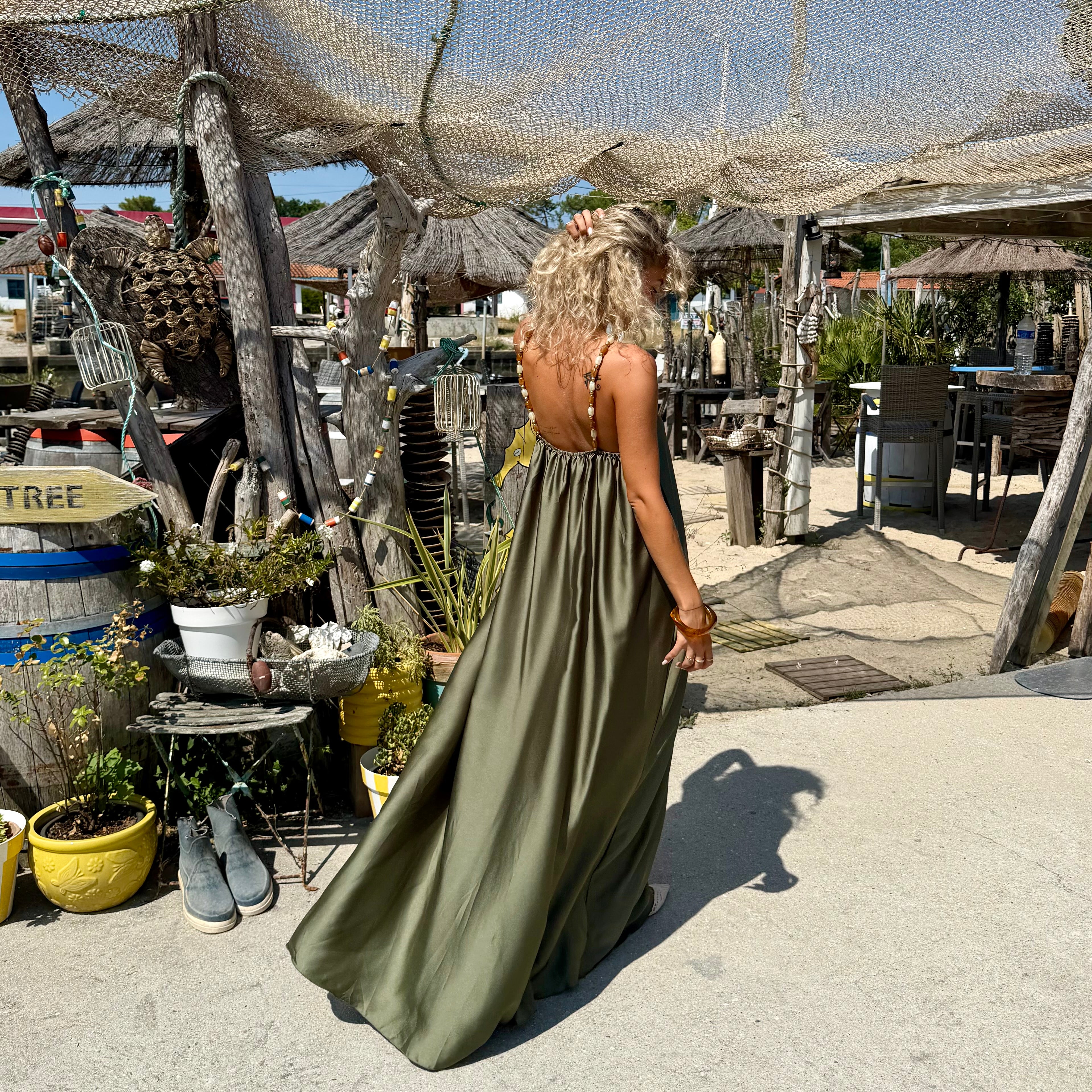 Robe PERLA kaki