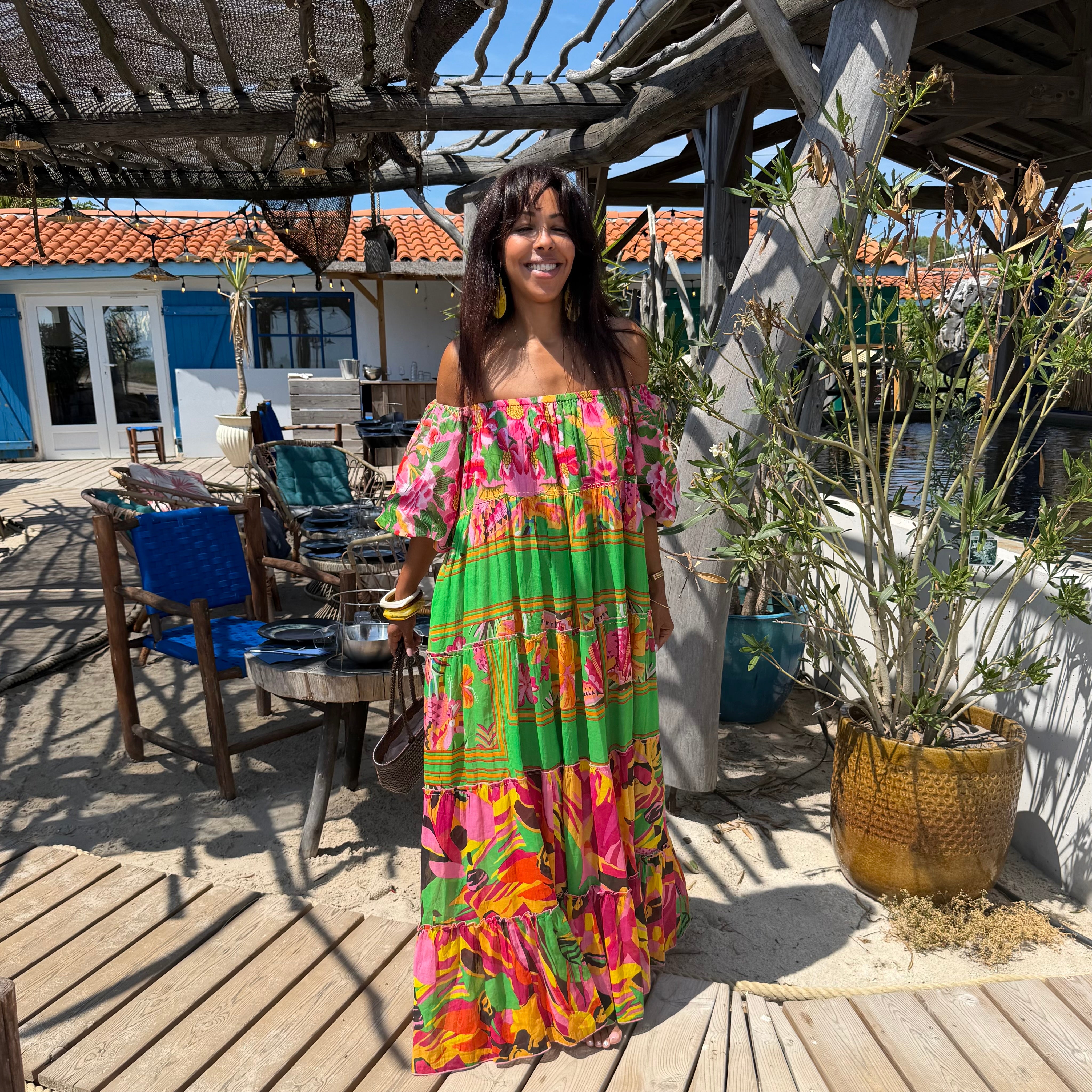 Robe RIONA longue fluide