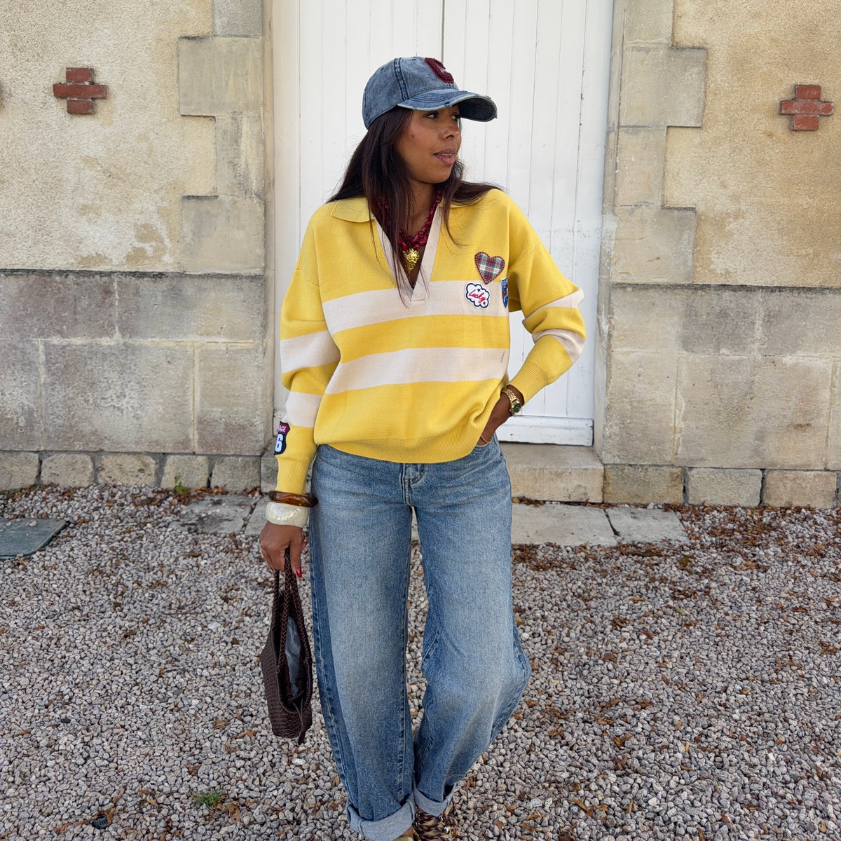 Pull ORIANE jaune