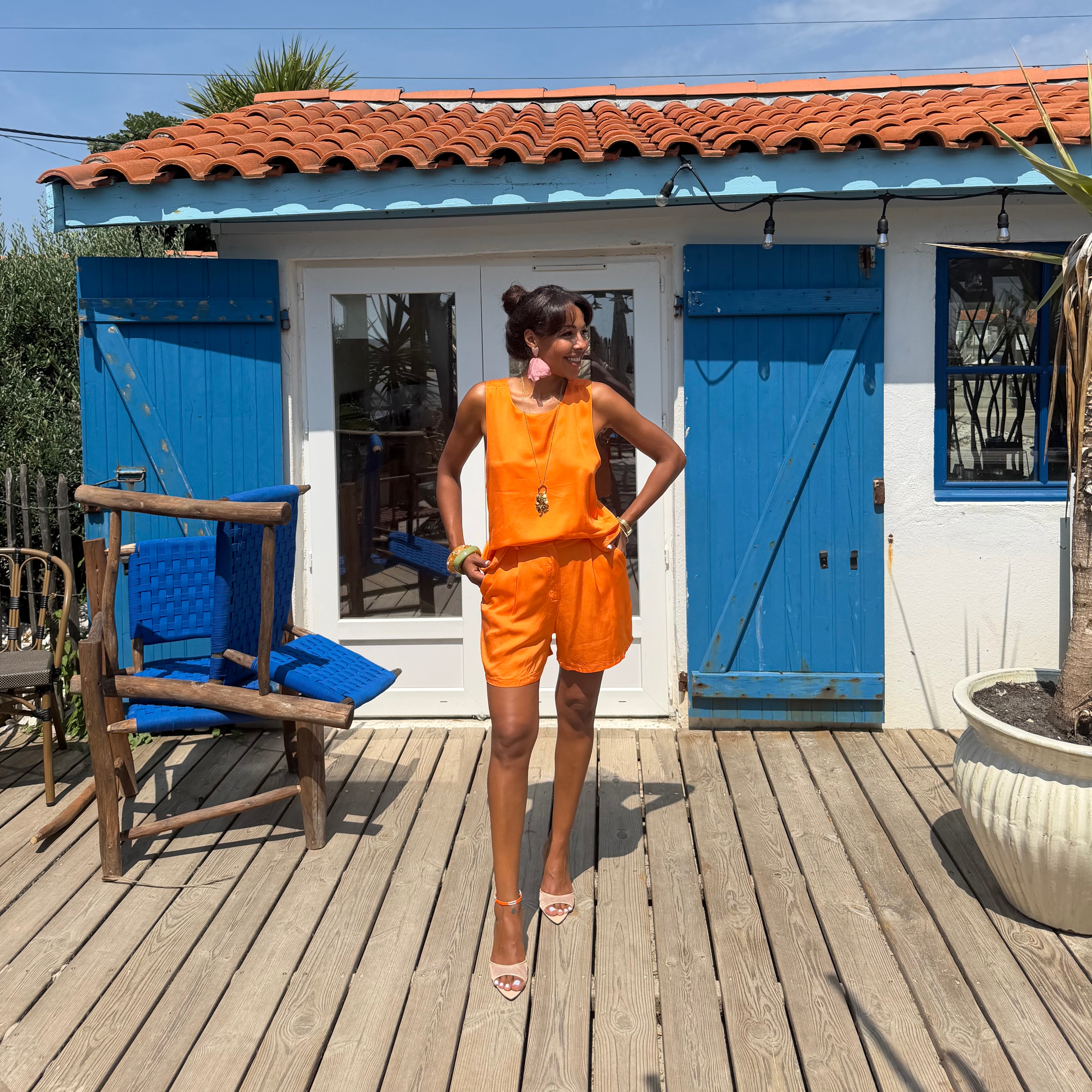 Short NACRE orange