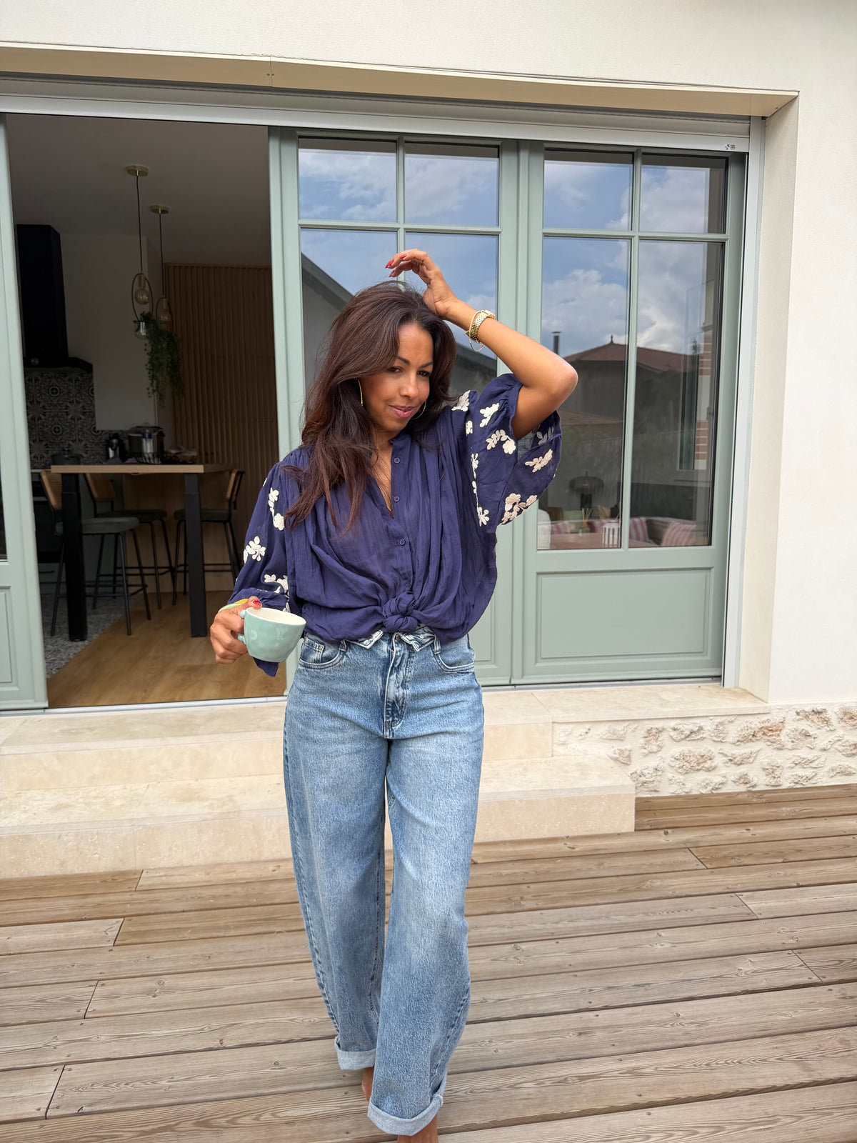 Blouse PABLO bleu marine