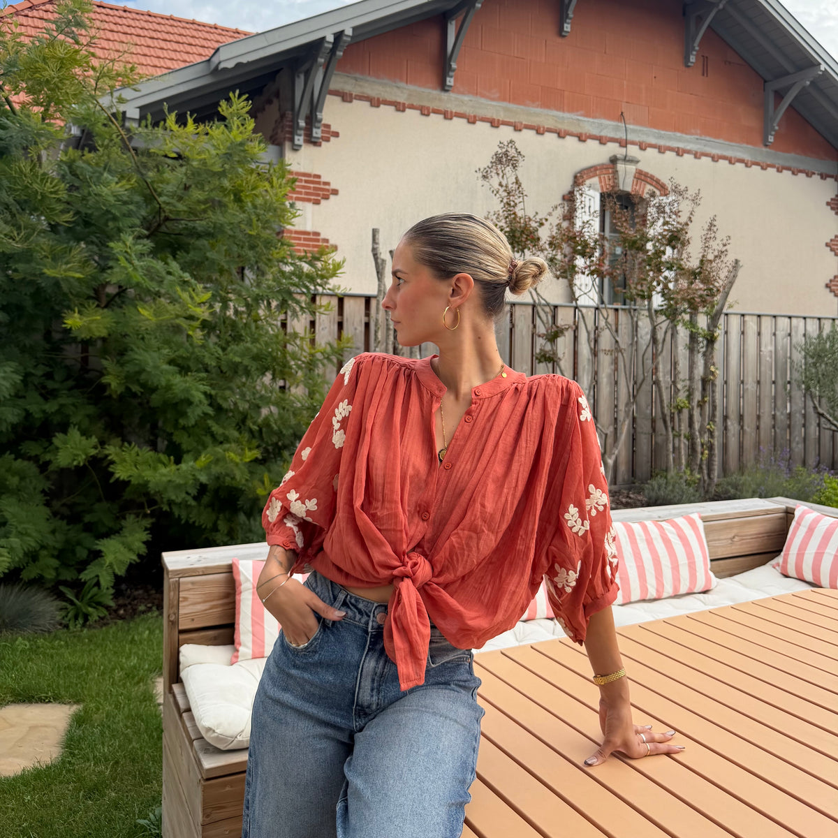 Blouse PABLO terracota