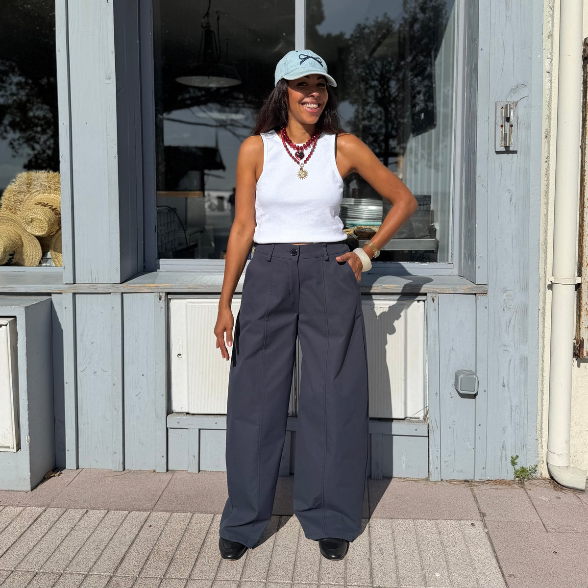 Pantalon LILY bleu marine
