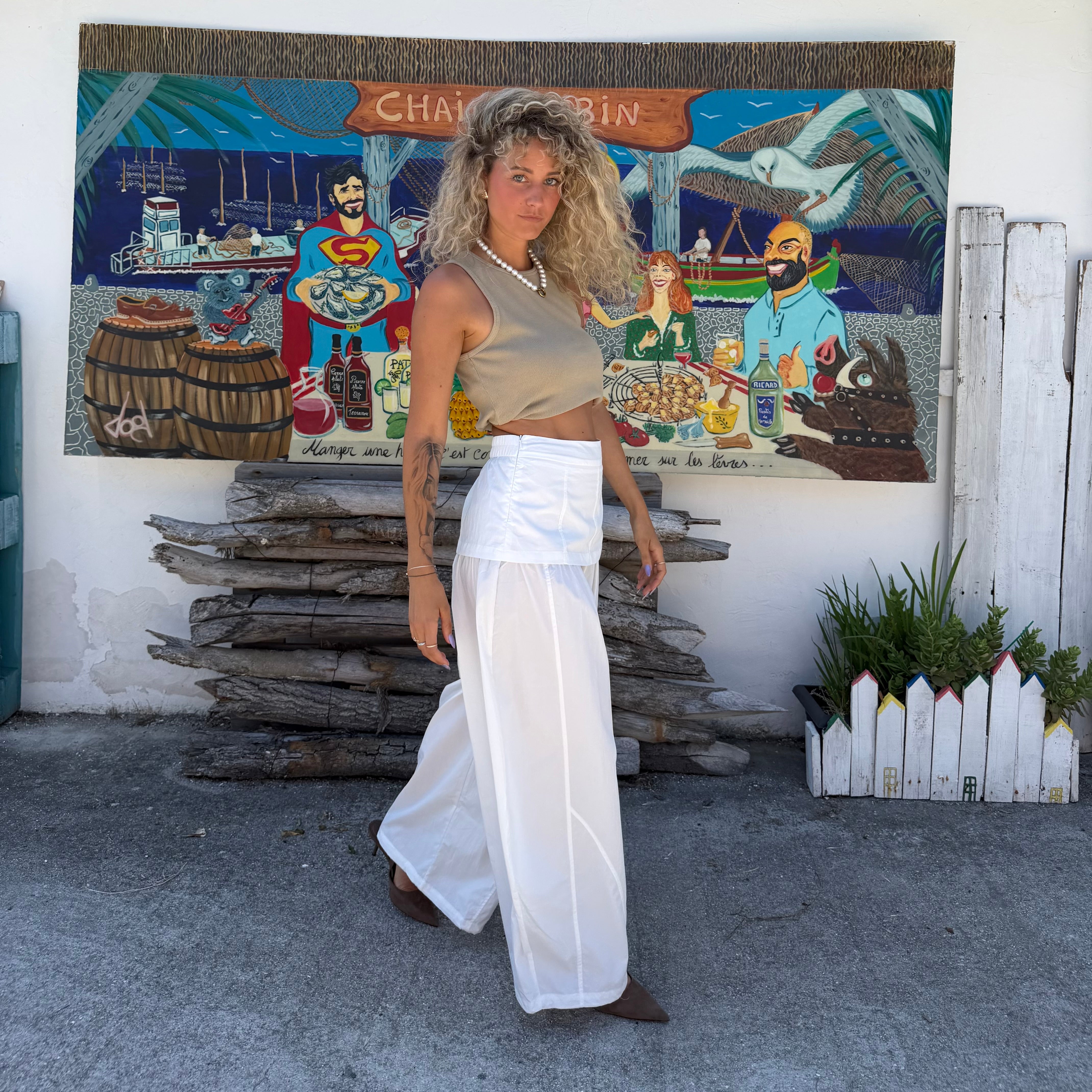 Pantalon boule TOILE fluide