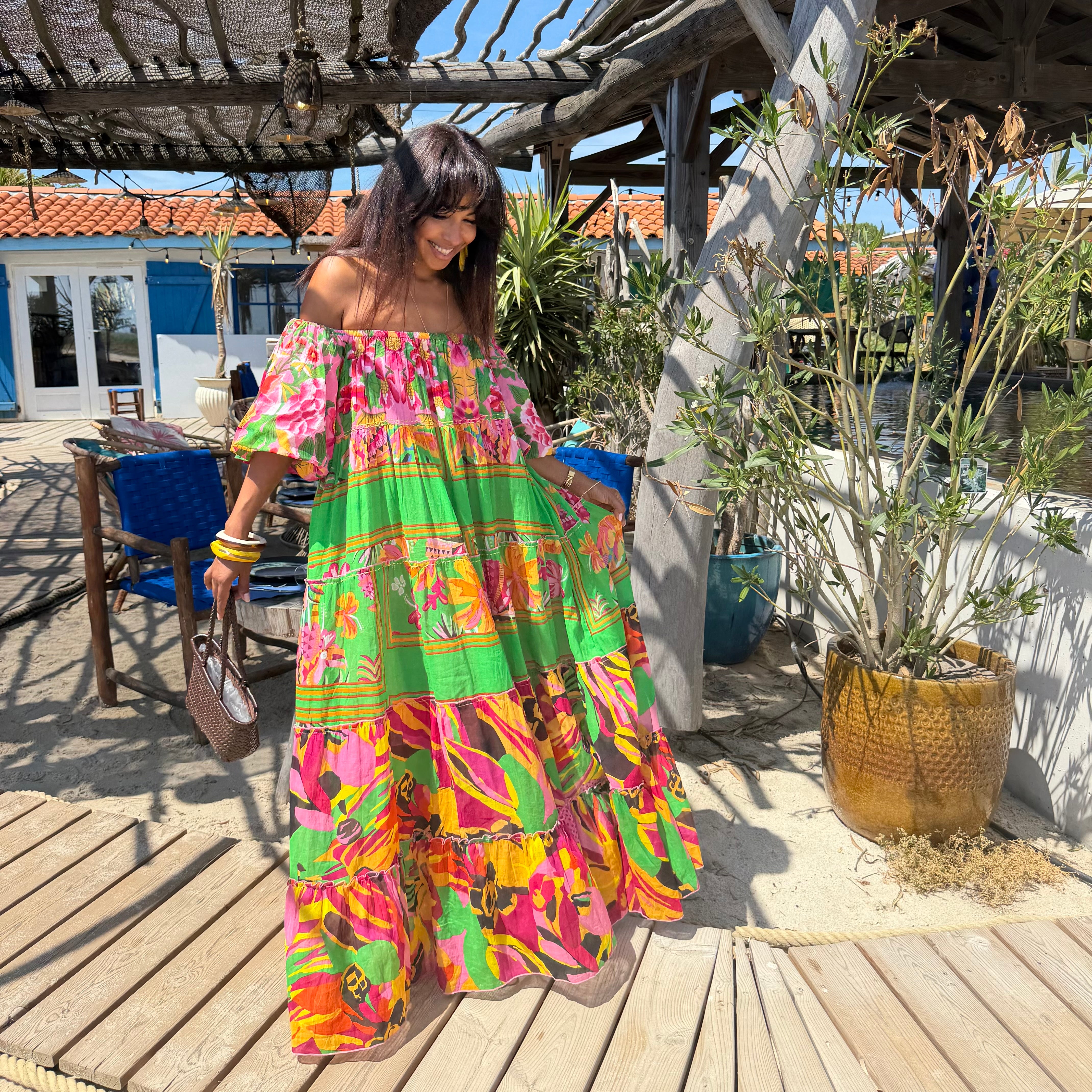 Robe RIONA longue fluide