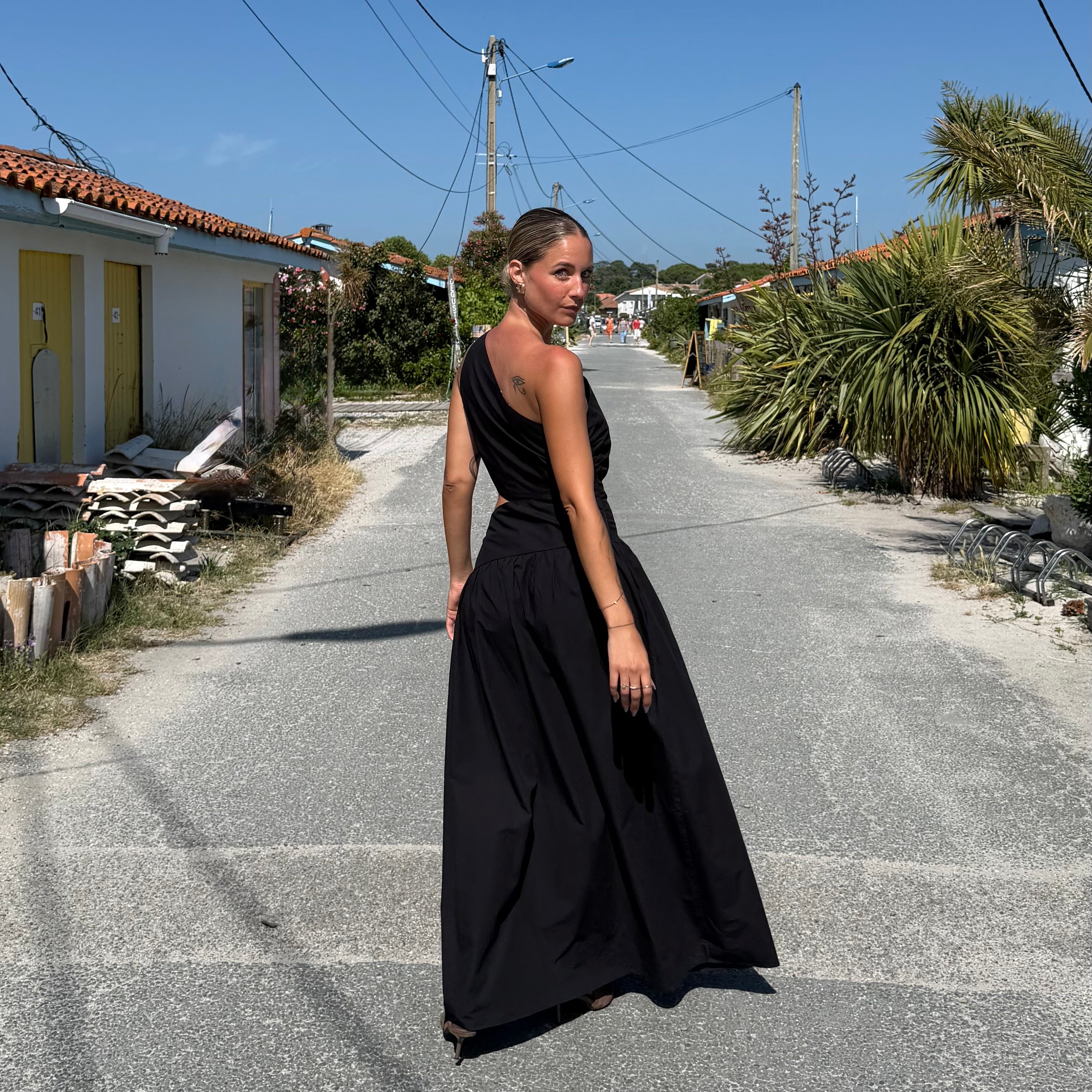 Robe LUCIA longue asymétrique