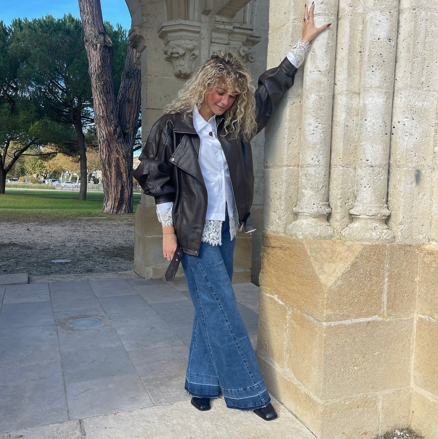 Jean large JACE brut