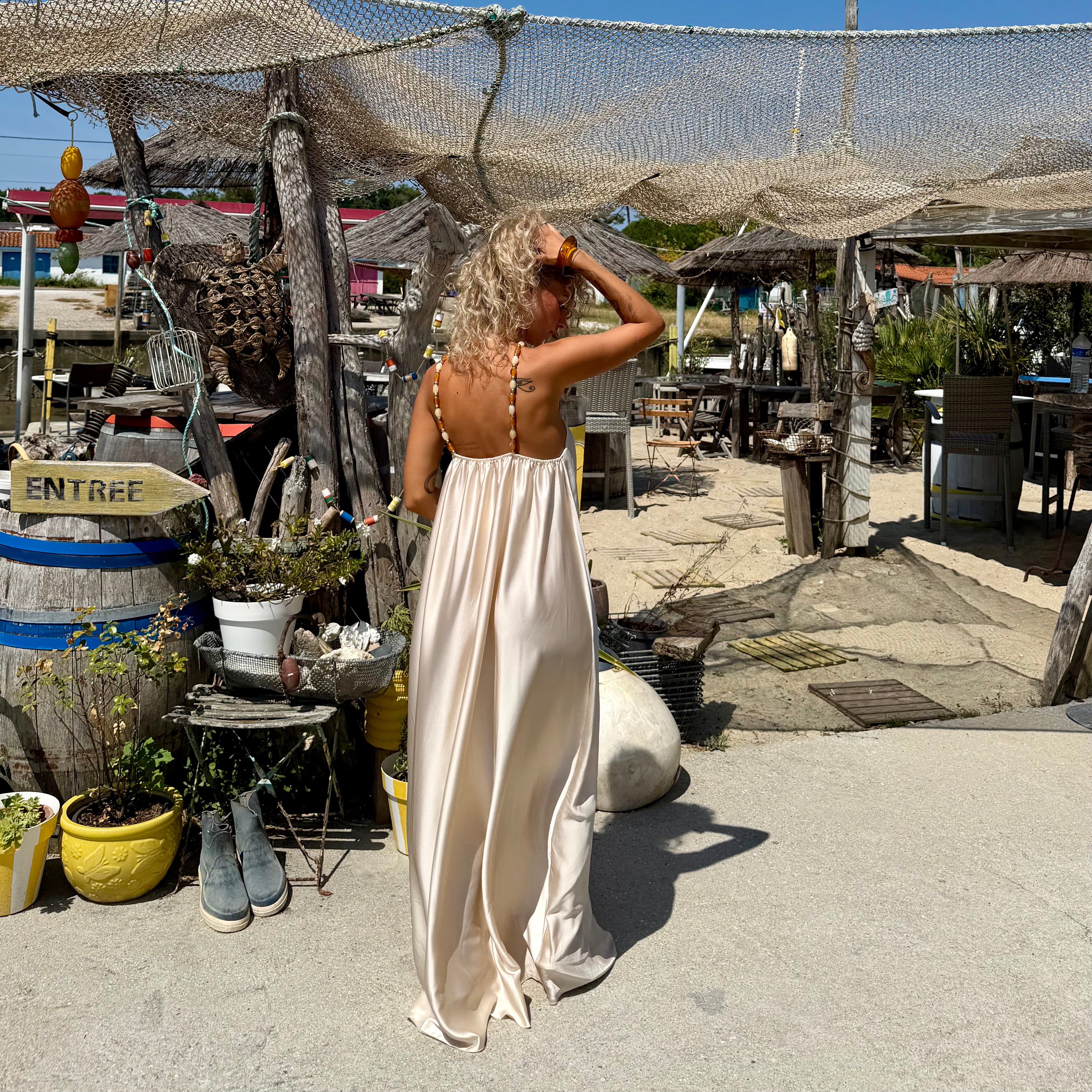 Robe PERLA crème