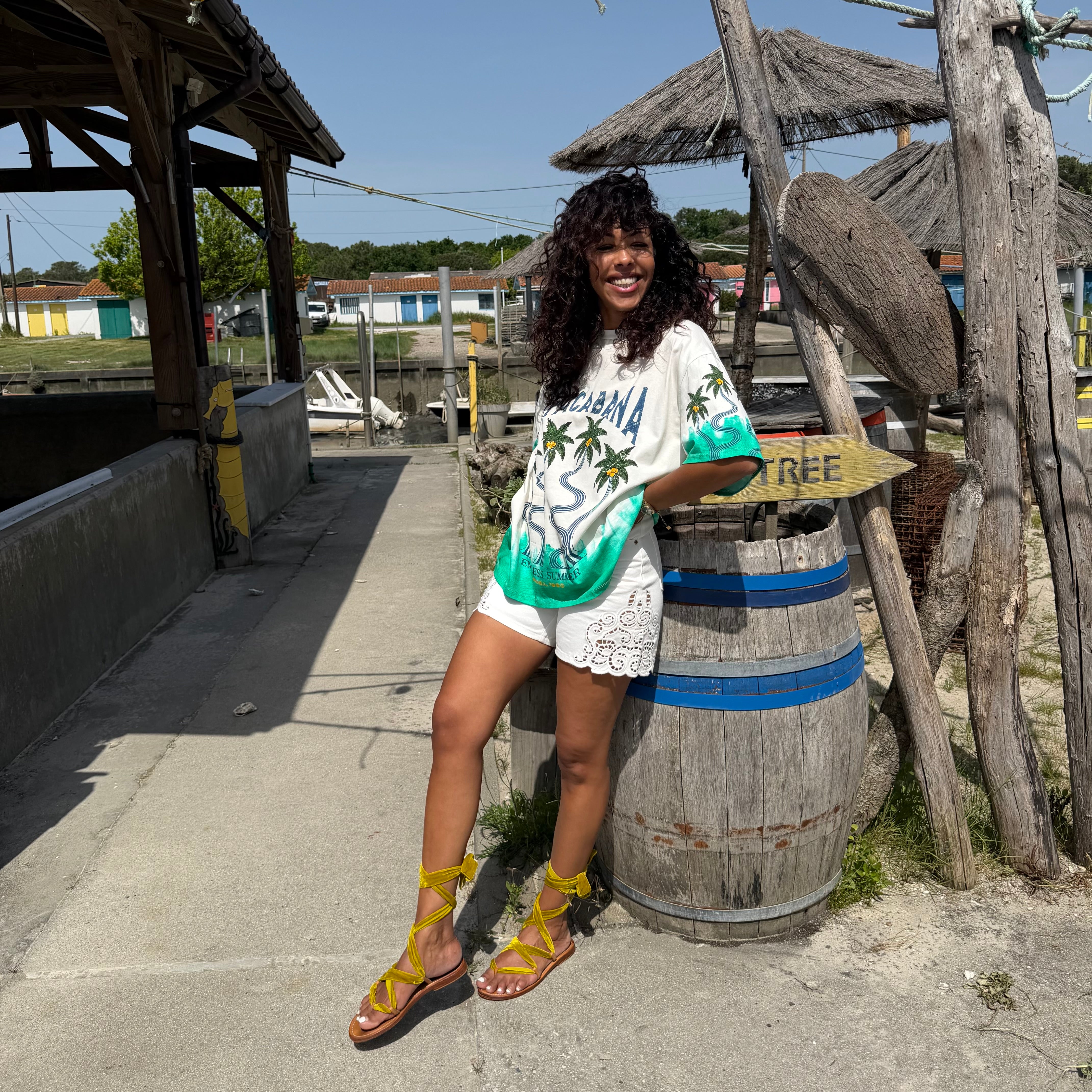 T shirt RIO vert en coton
