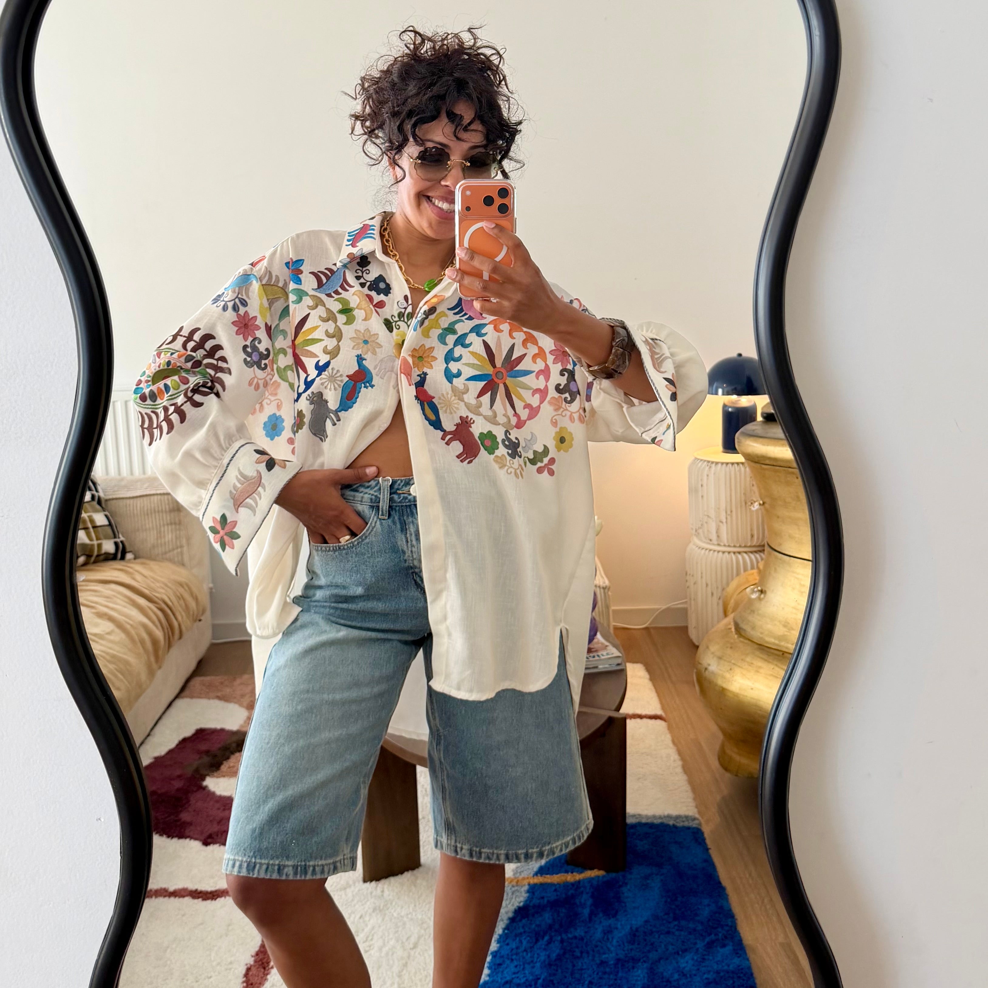 Chemise MANDALA imprimée colorée