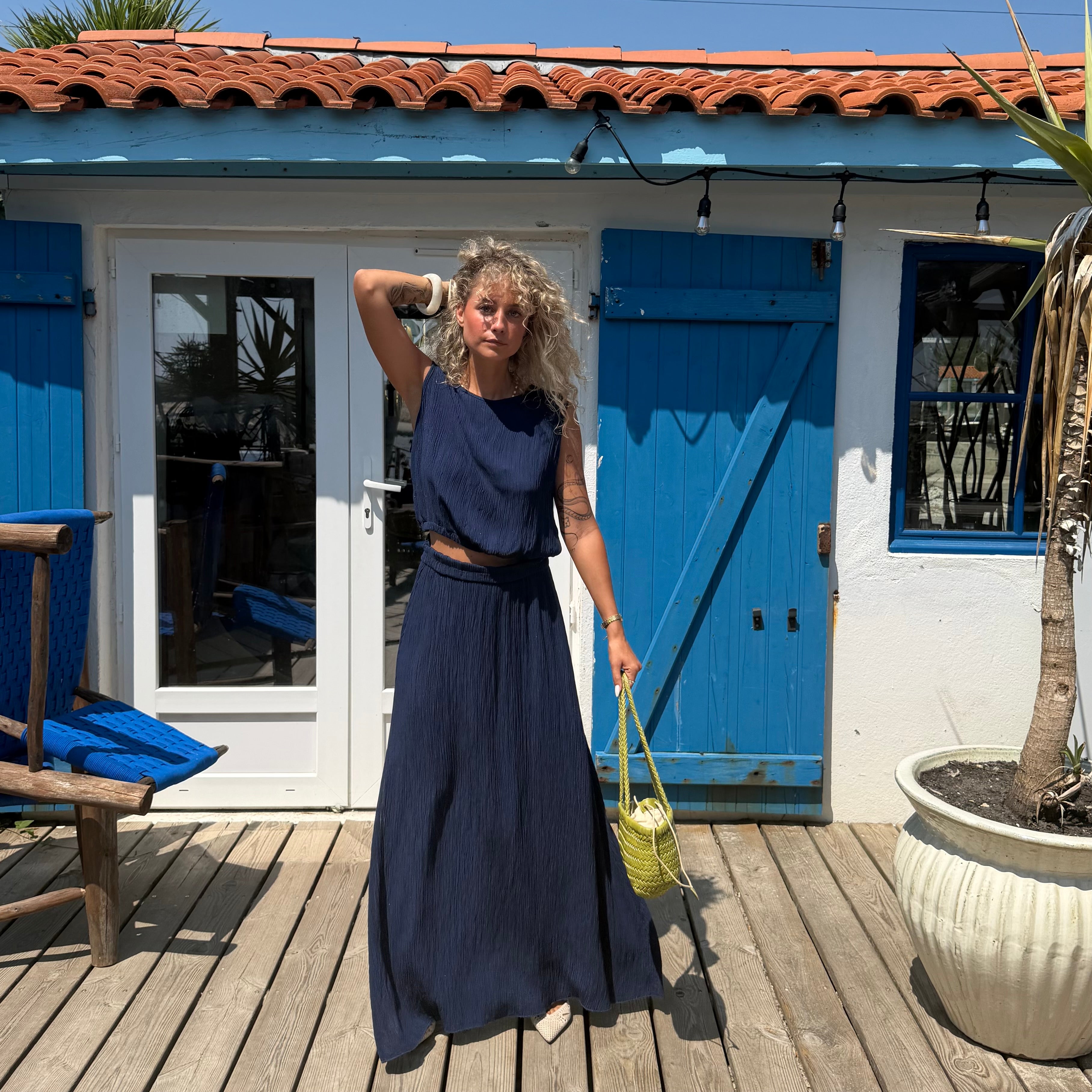 Ensemble OLYMPE bleu marine