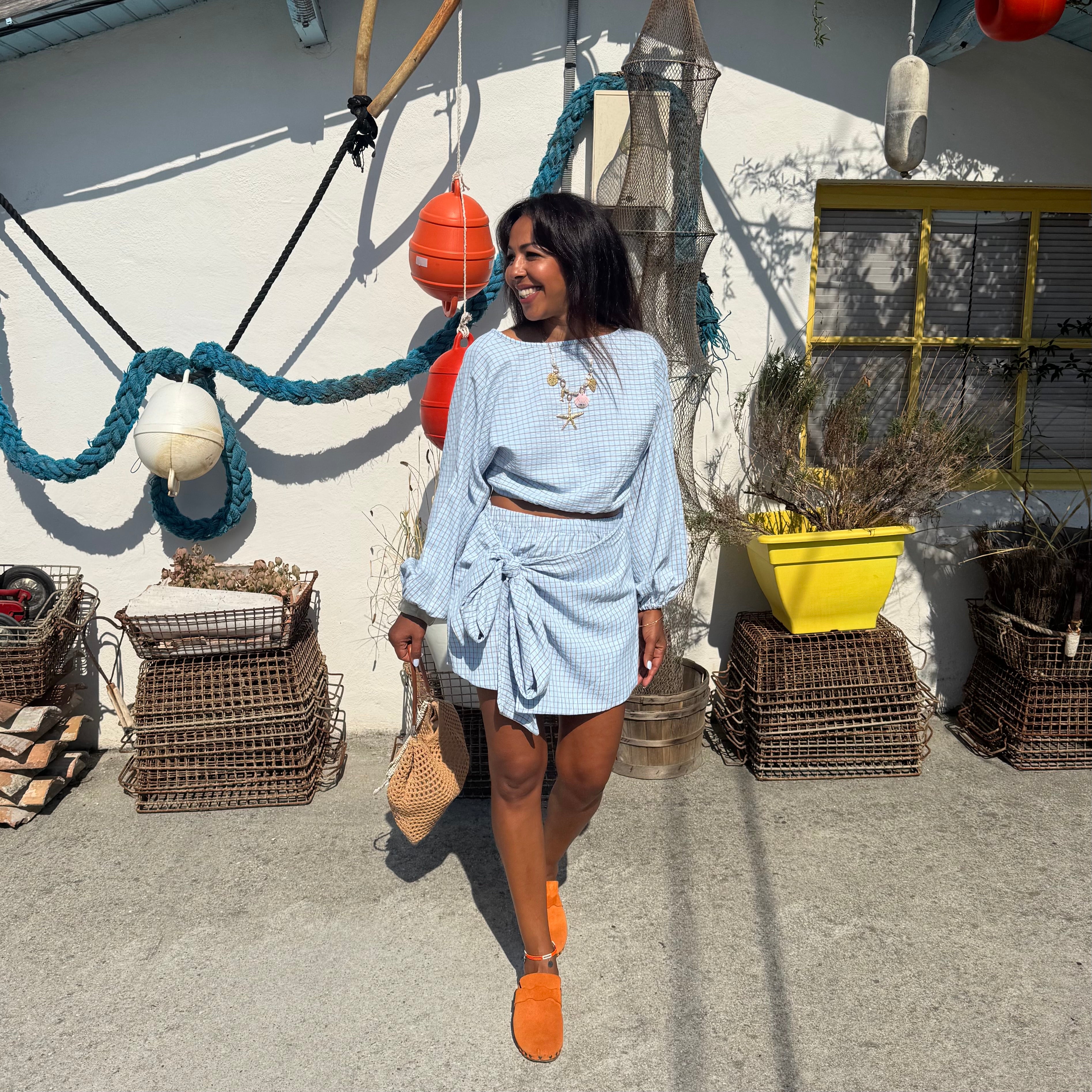 Jupe Short LIVIA à carreaux