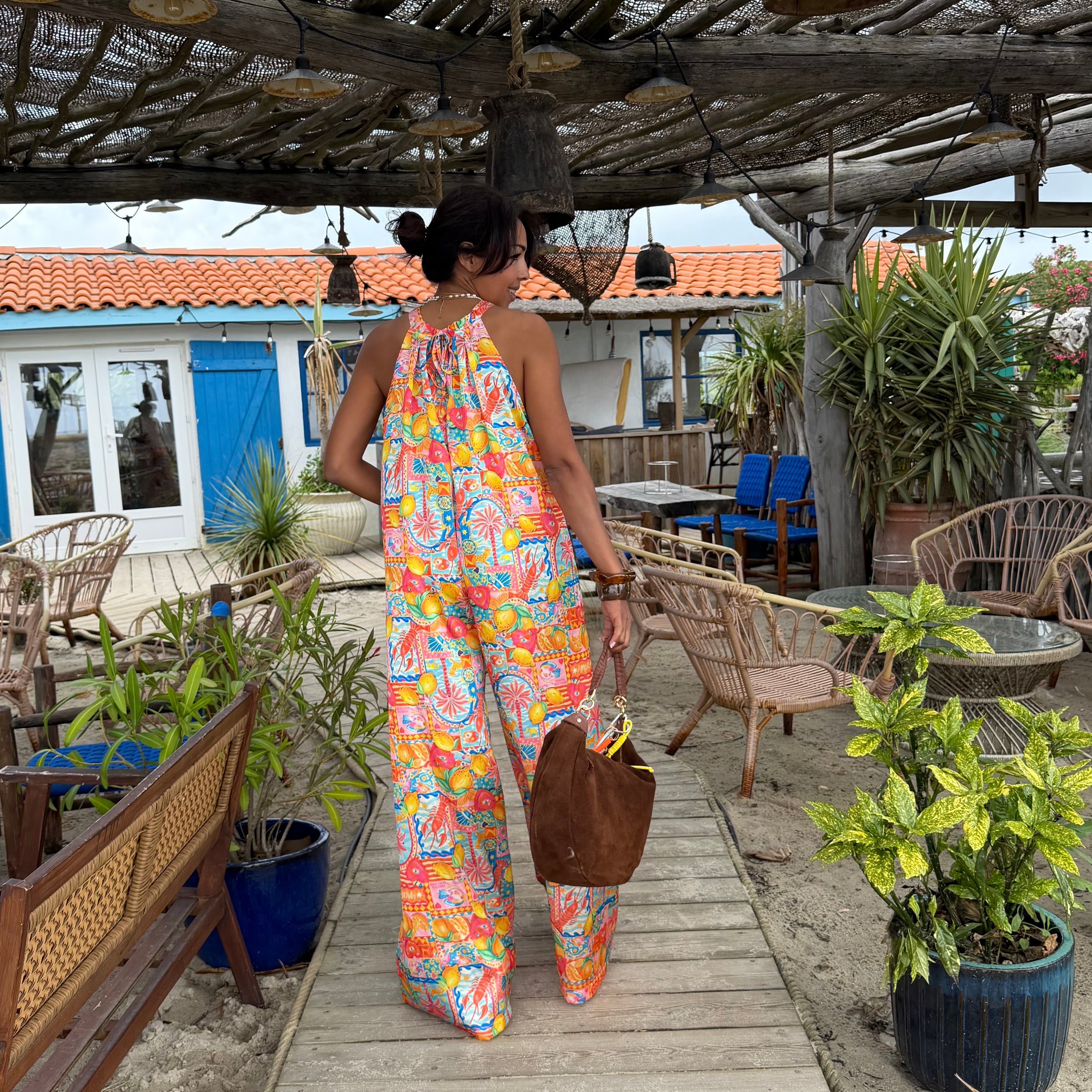 Combinaison pantalon MELODY coloré et fluide