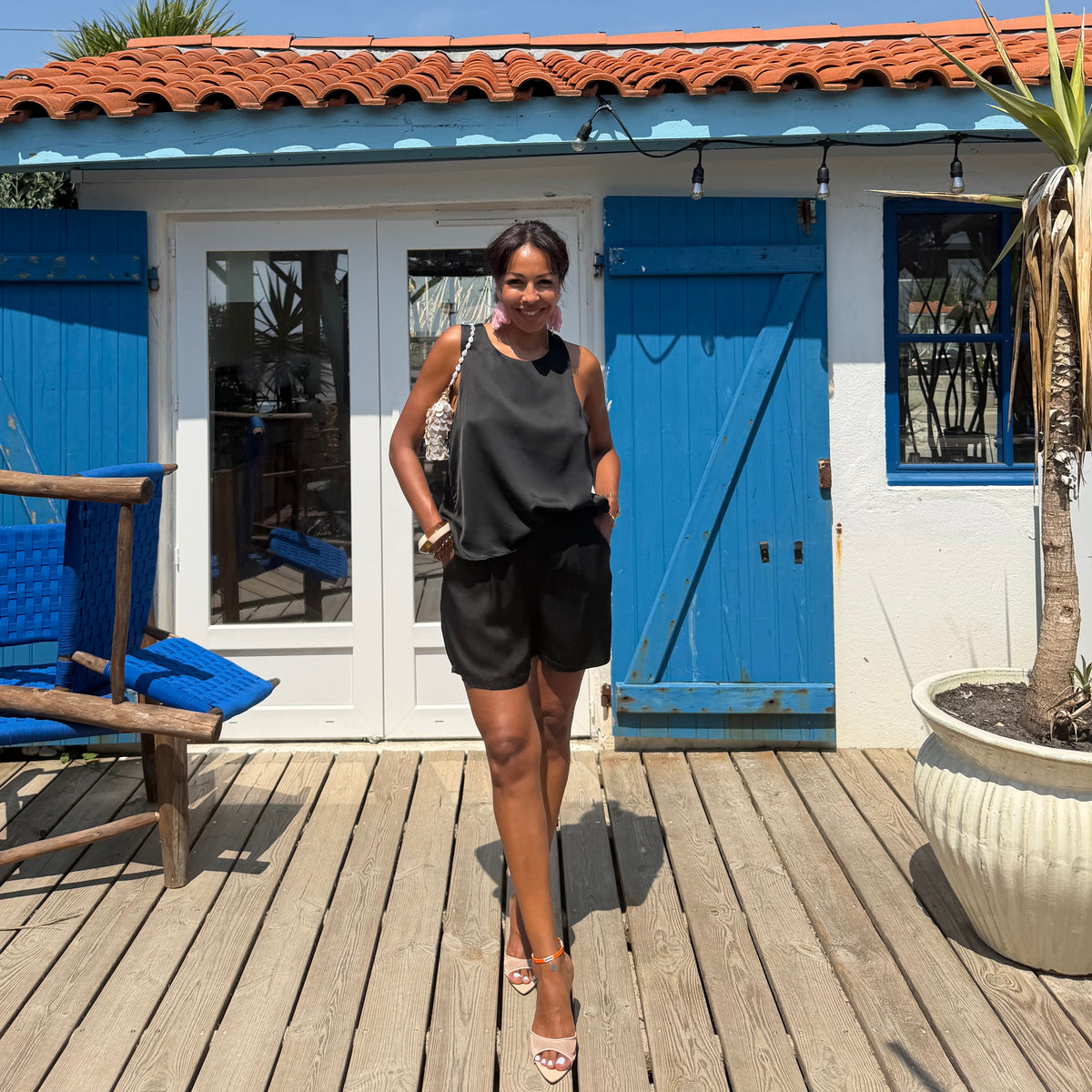 Short NACRE noir