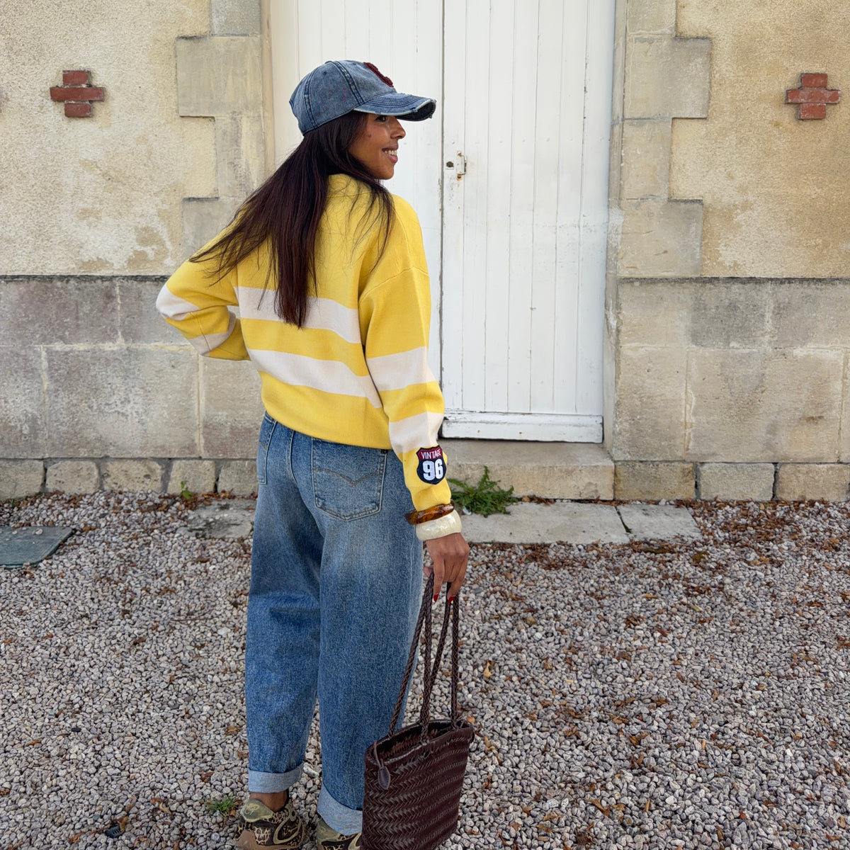 Pull ORIANE jaune