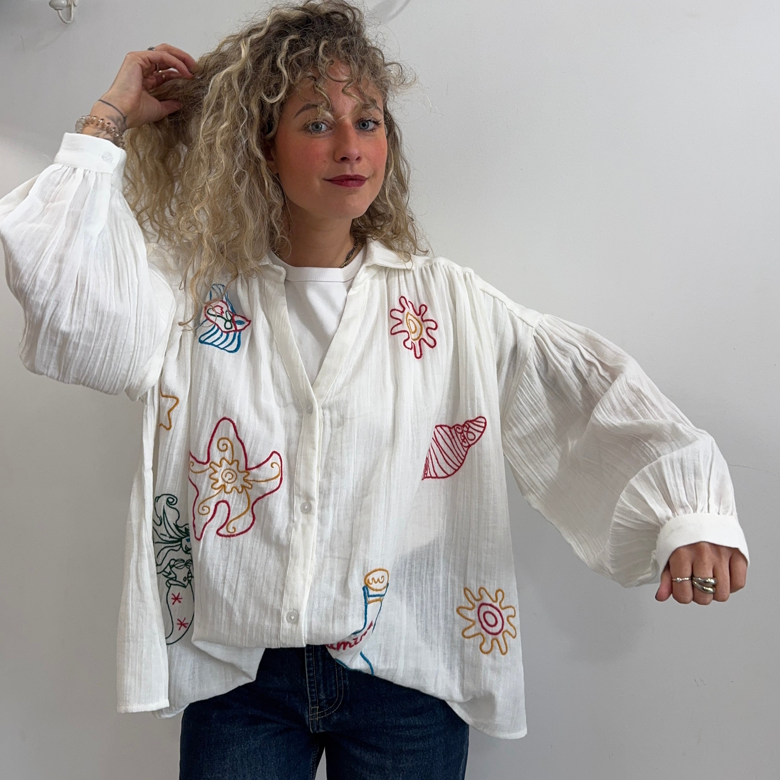 Blouse de coton ALIVA
