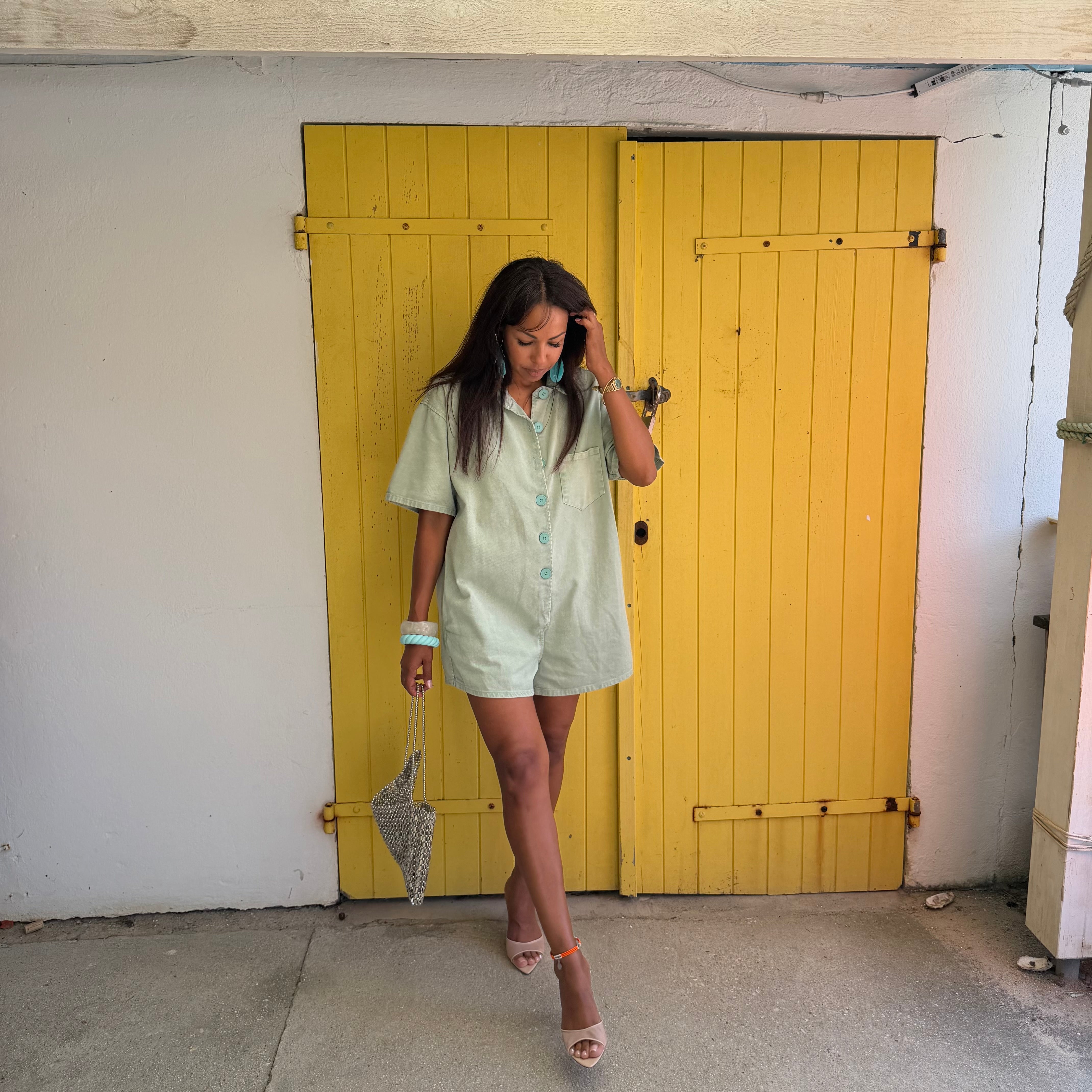 Combi short CHIARO vert eau