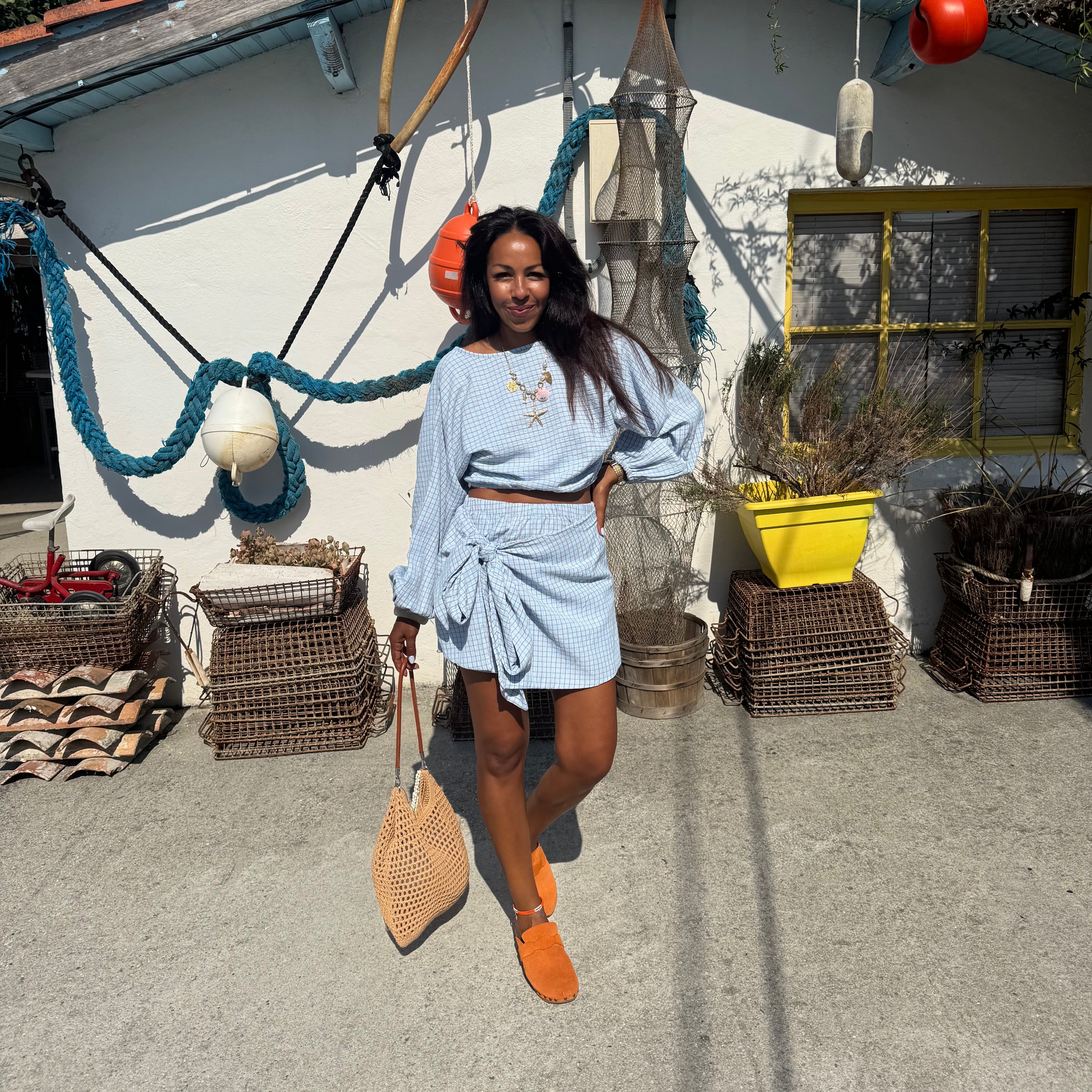 Jupe Short LIVIA à carreaux