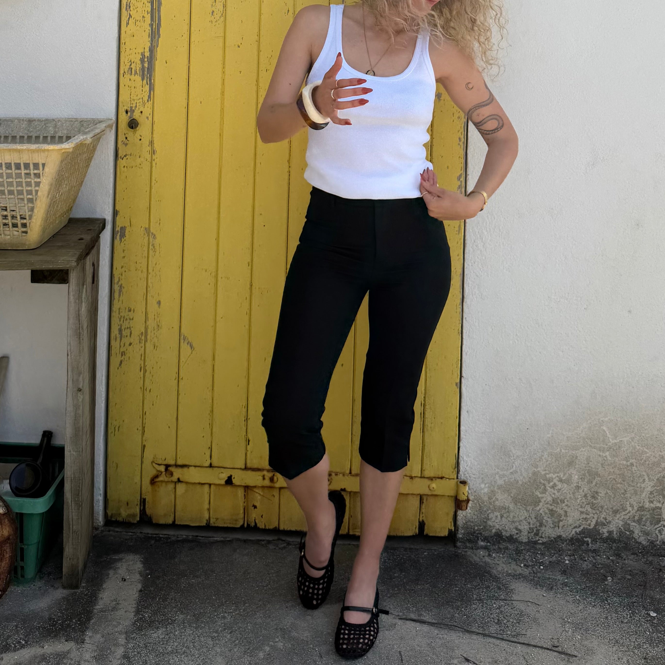 Pantacourt corsaire CAPRI noir