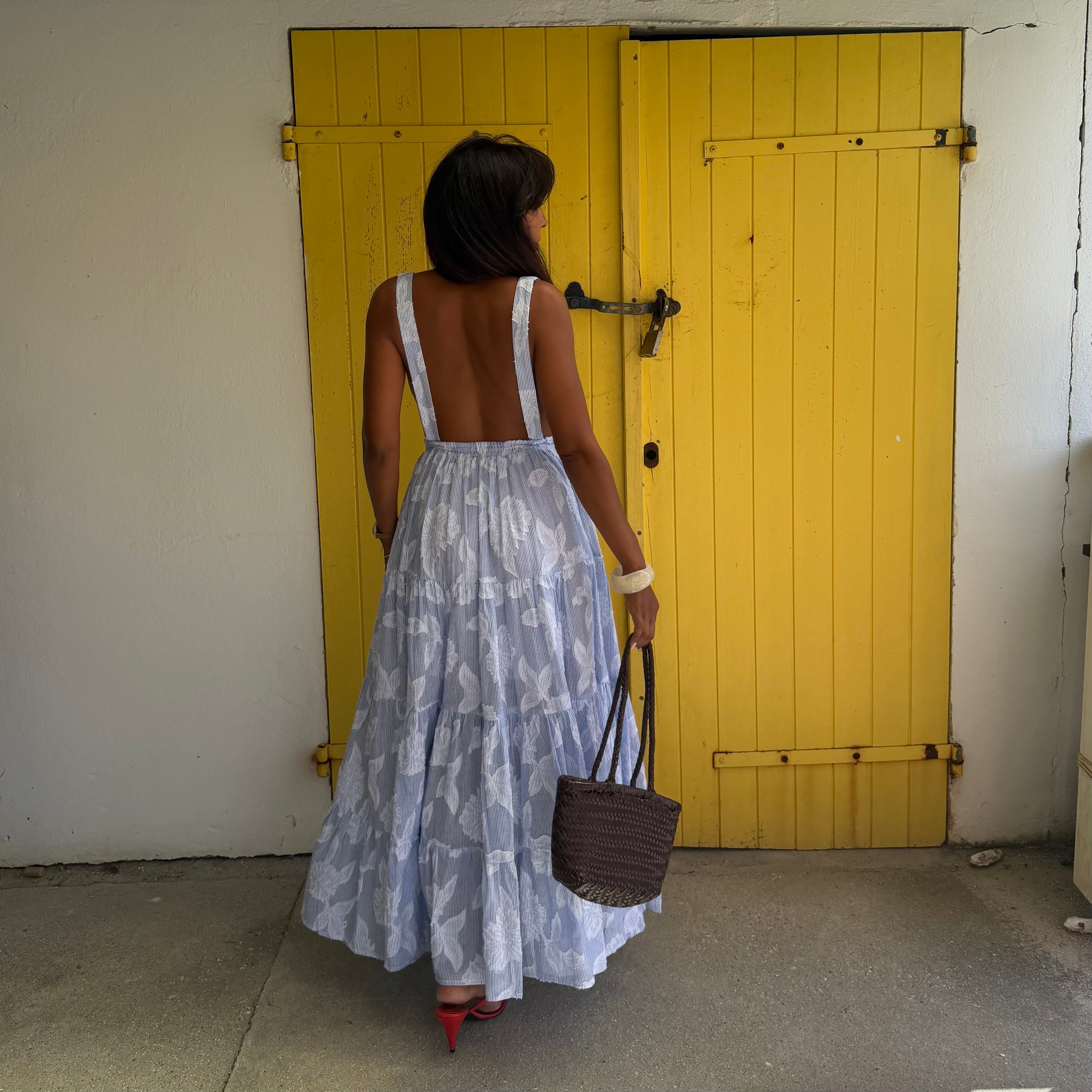 Robe longue AMANDINE dos nu