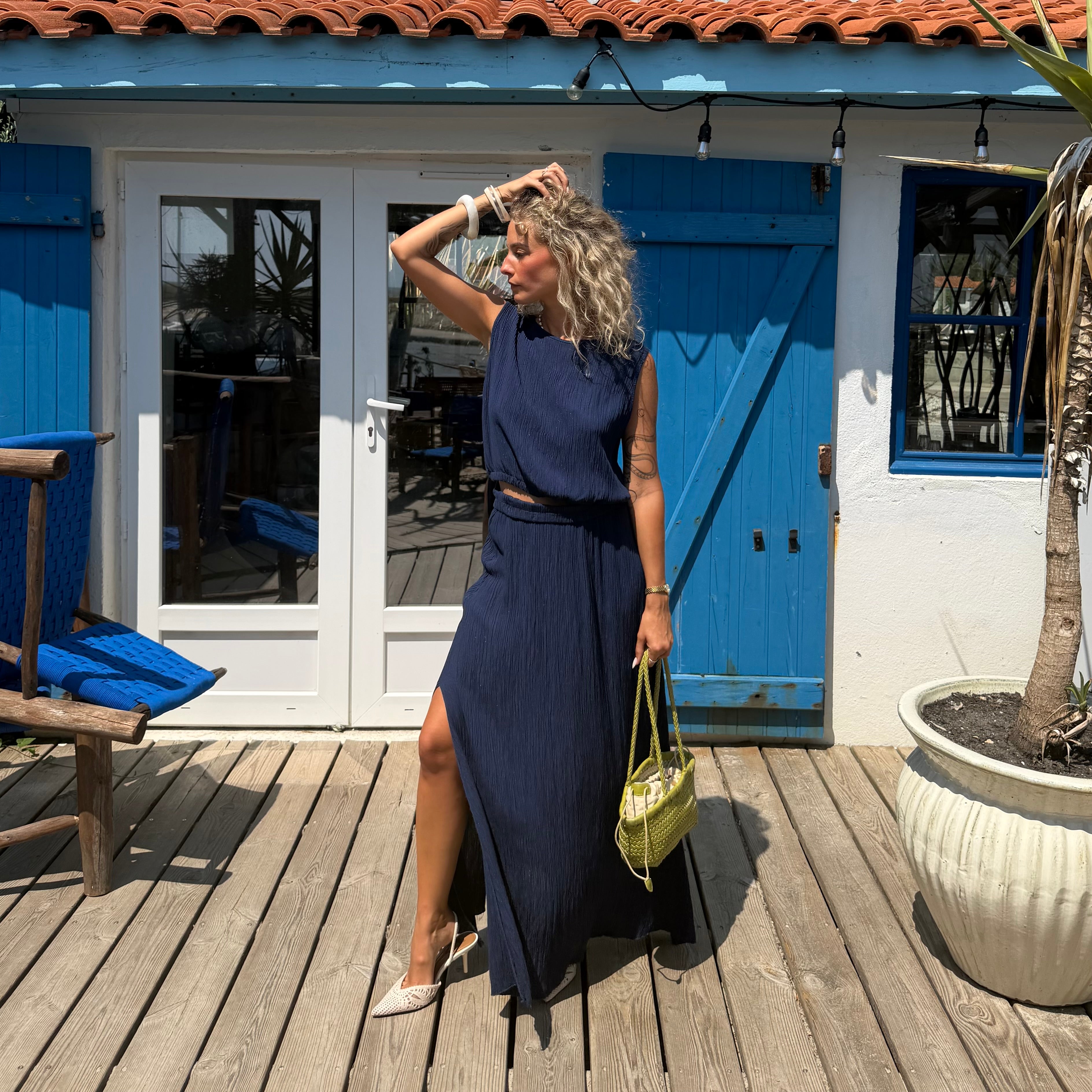 Ensemble OLYMPE bleu marine