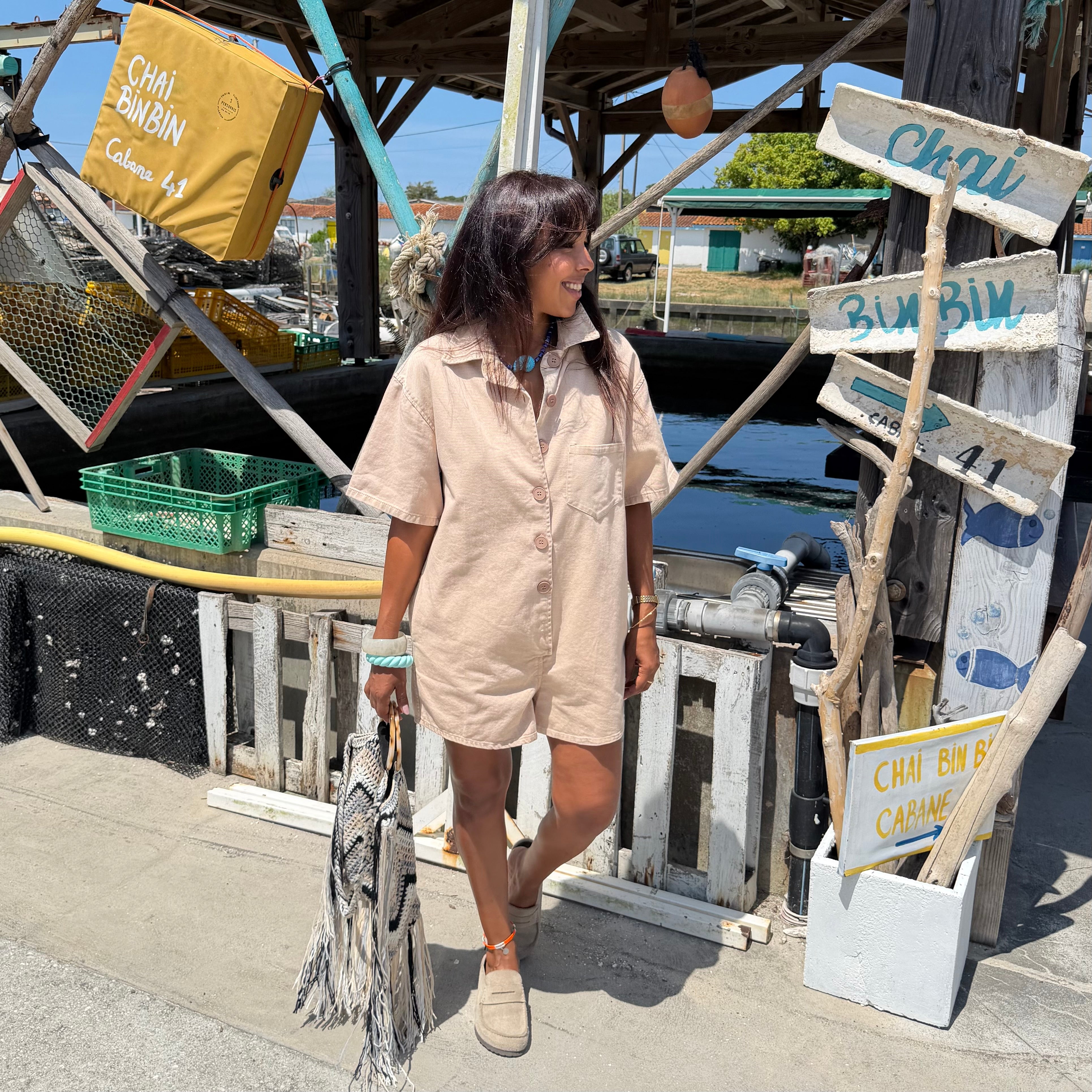 Combi short CHIARO beige
