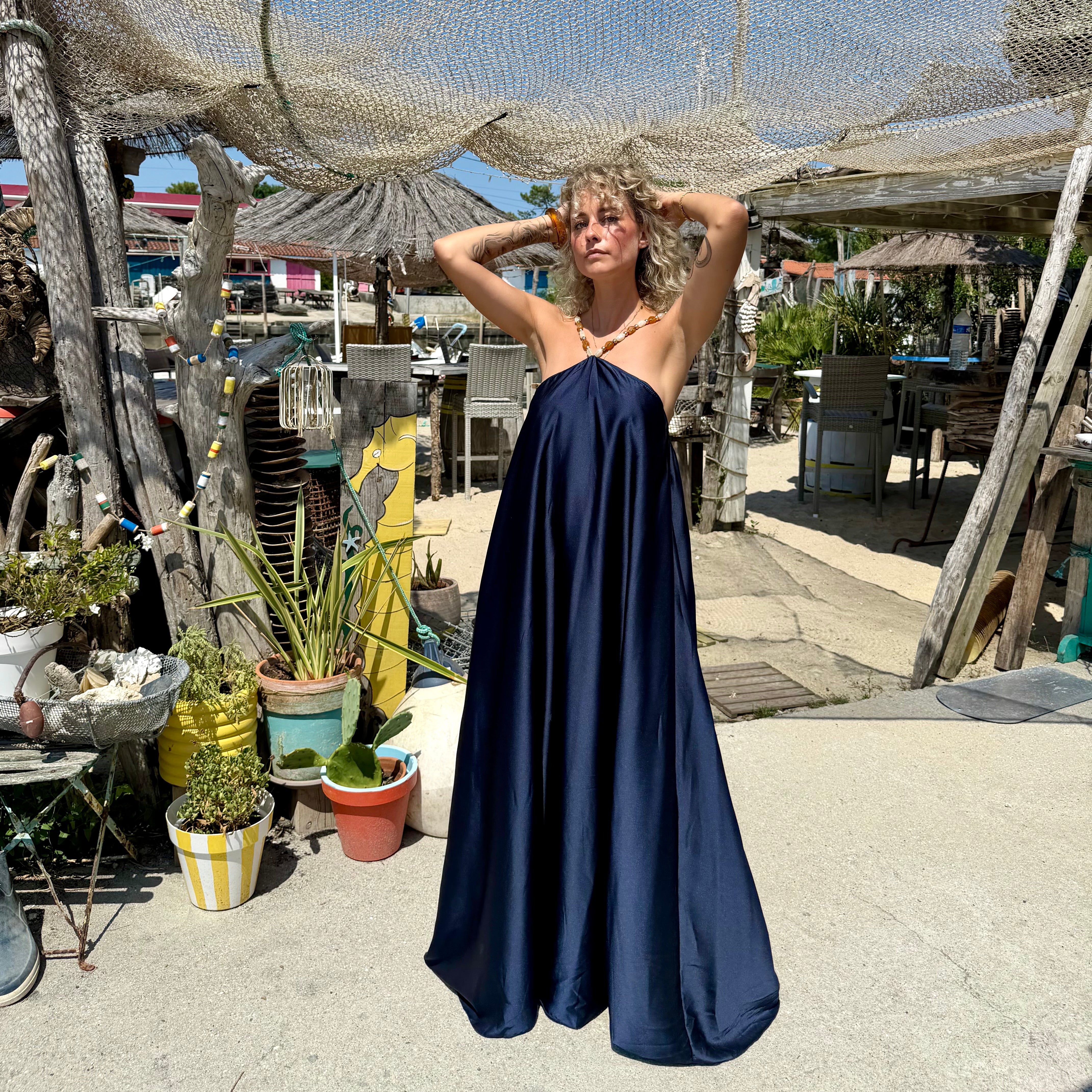 Robe PERLA bleu marine