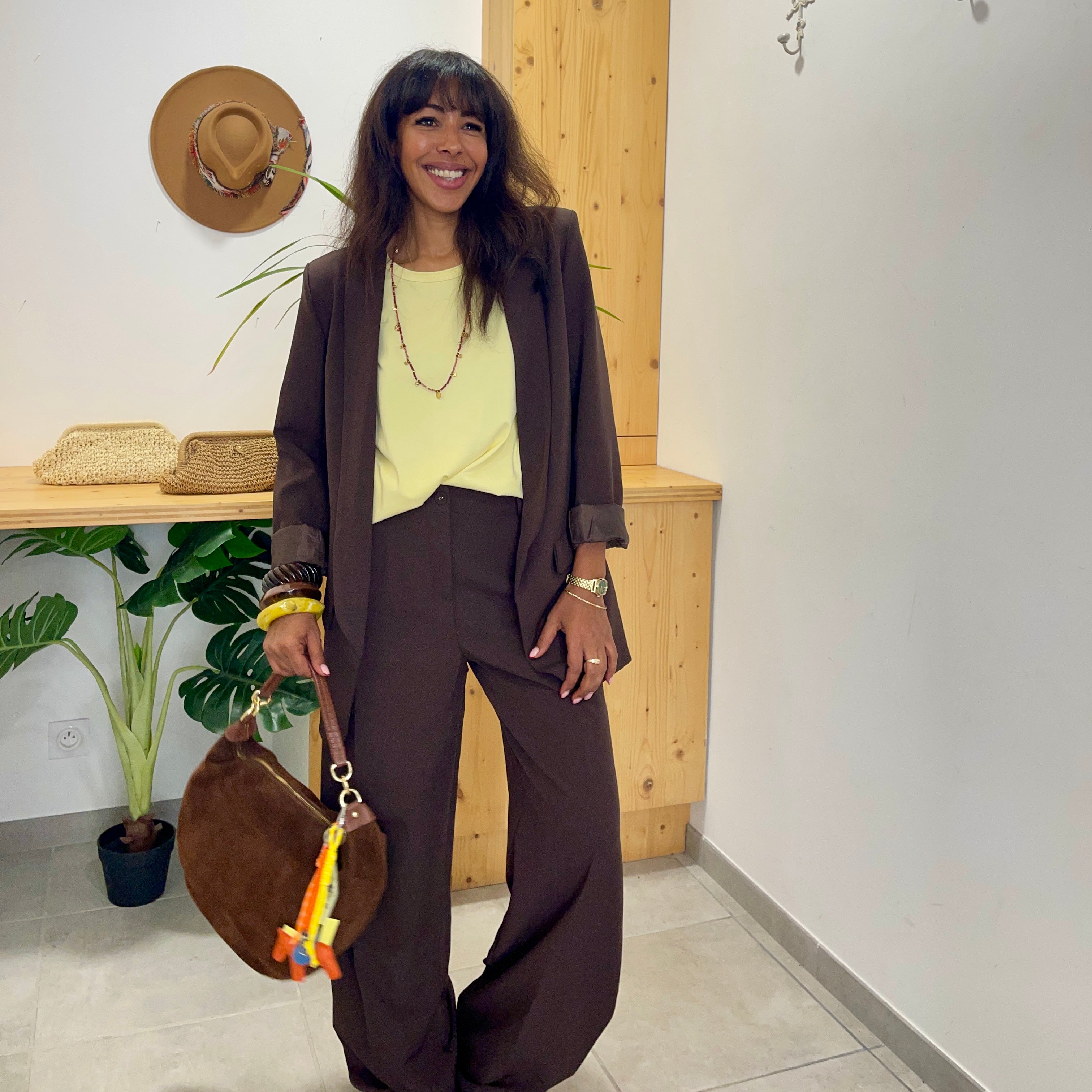 Veste blazer ZOLA marron