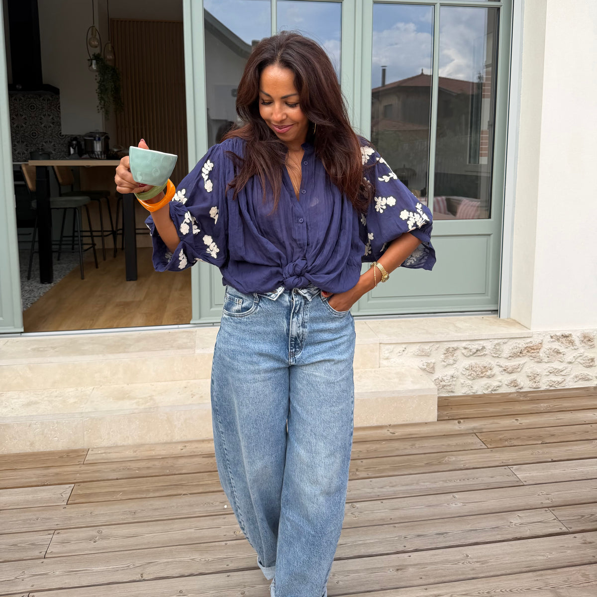 Blouse PABLO bleu marine