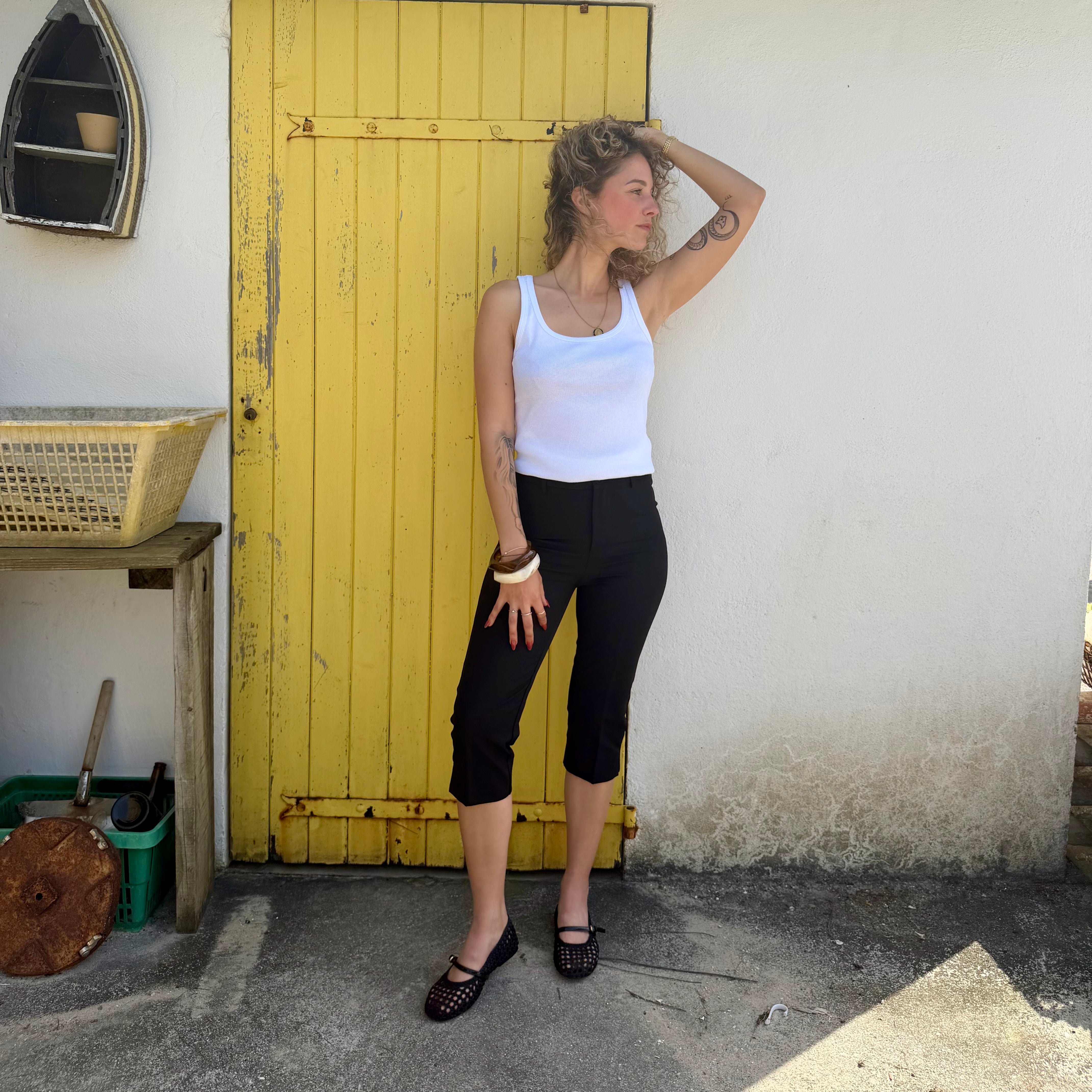 Pantacourt corsaire CAPRI noir