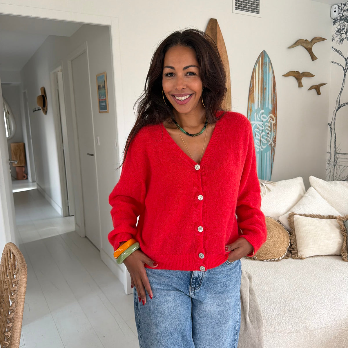 Gilet NOLA rouge
