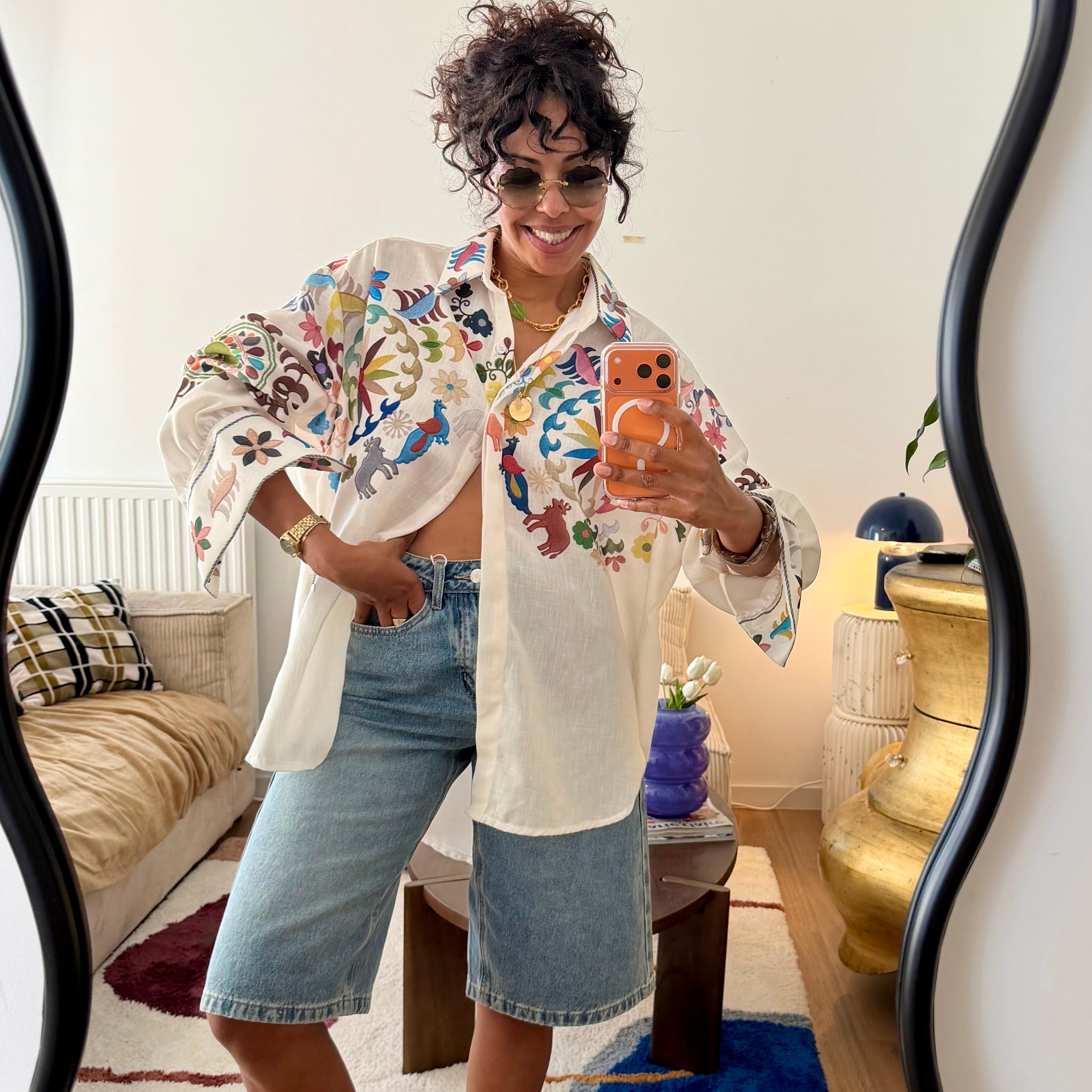 Chemise MANDALA imprimée colorée