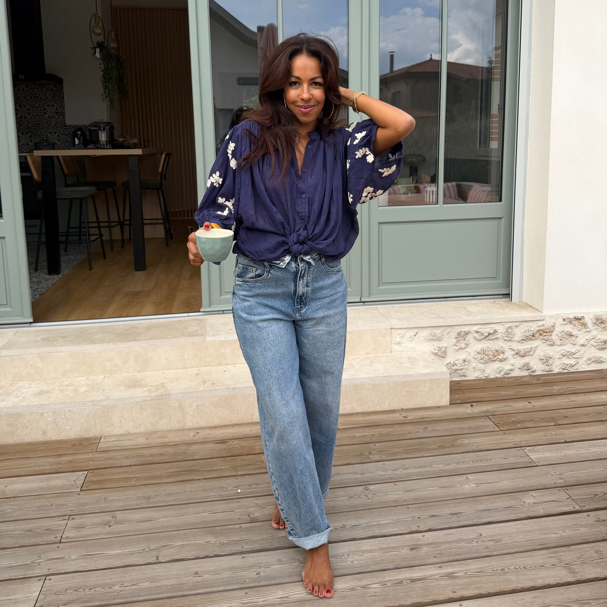 Blouse PABLO bleu marine