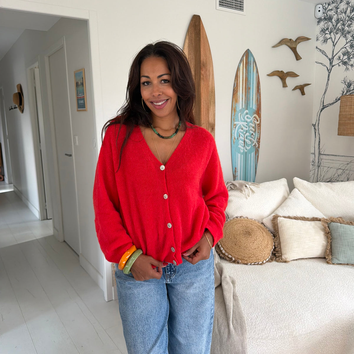 Gilet NOLA rouge