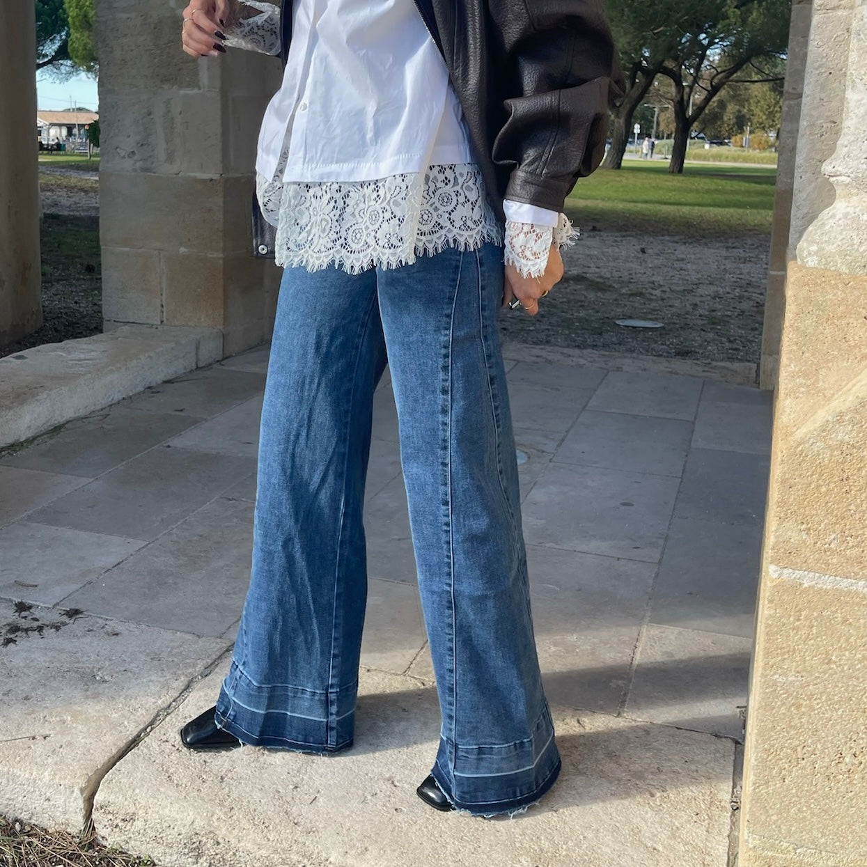 Jean large JACE brut