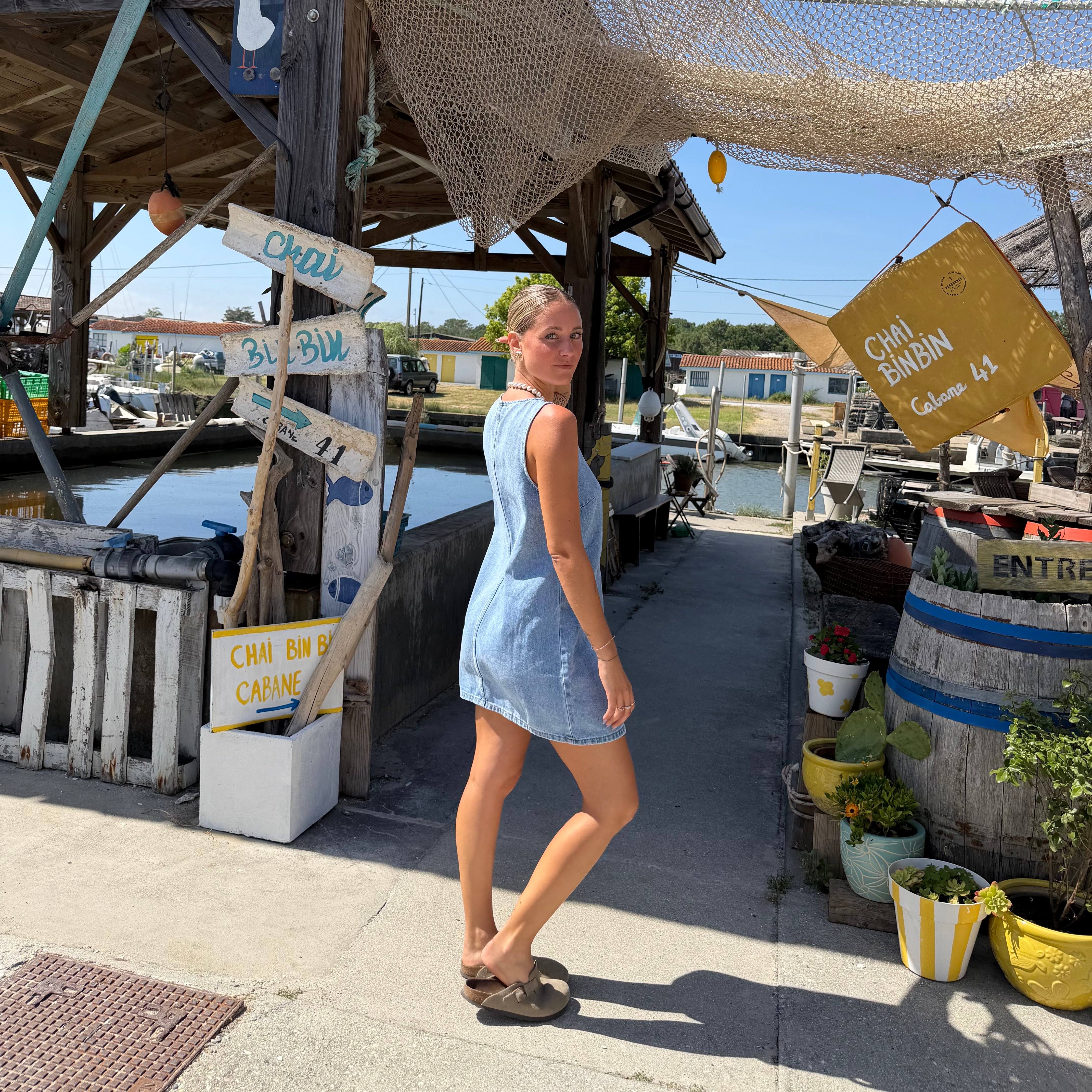 Robe courte RUBY en jean